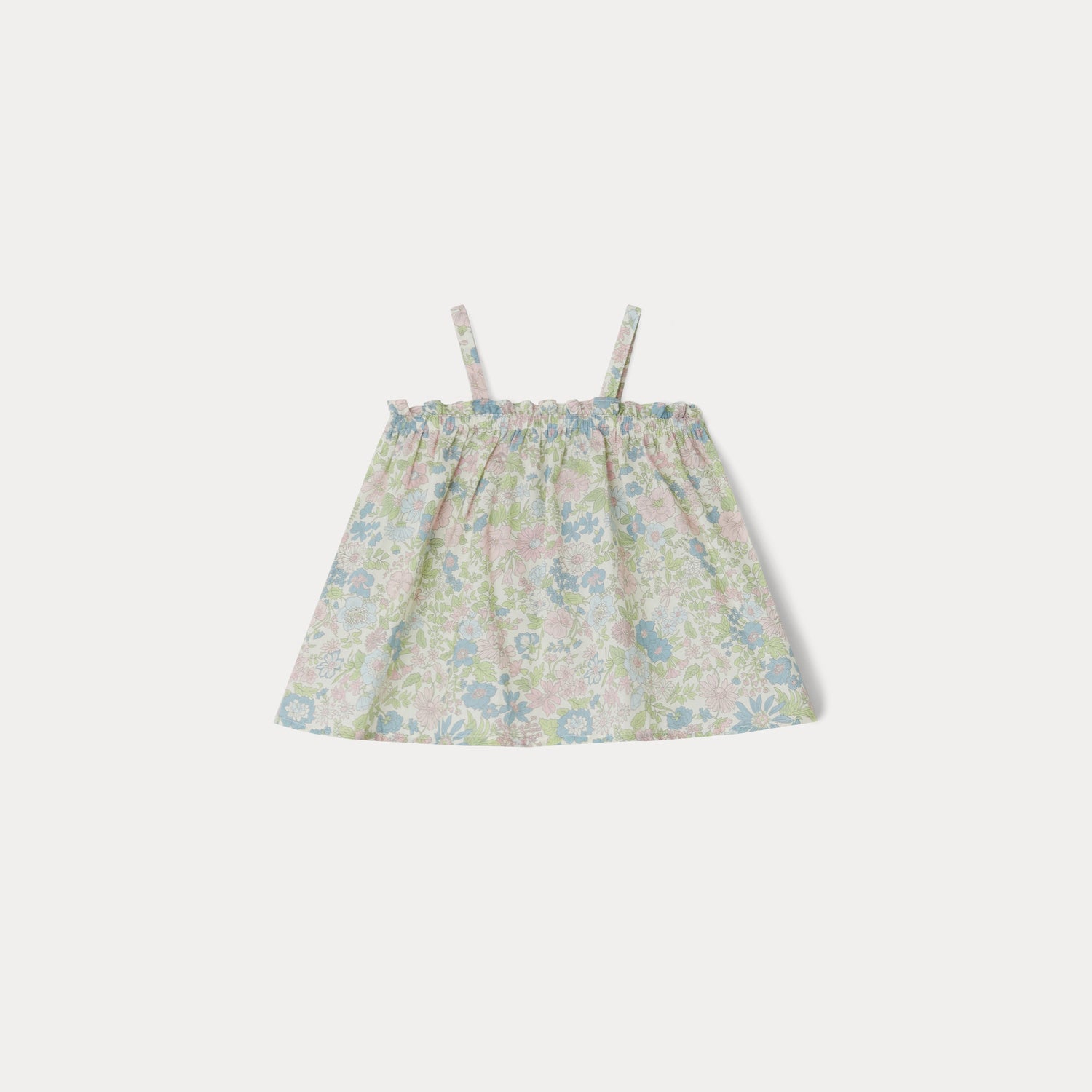 Baby Girls Light Pink Flower Cotton Top