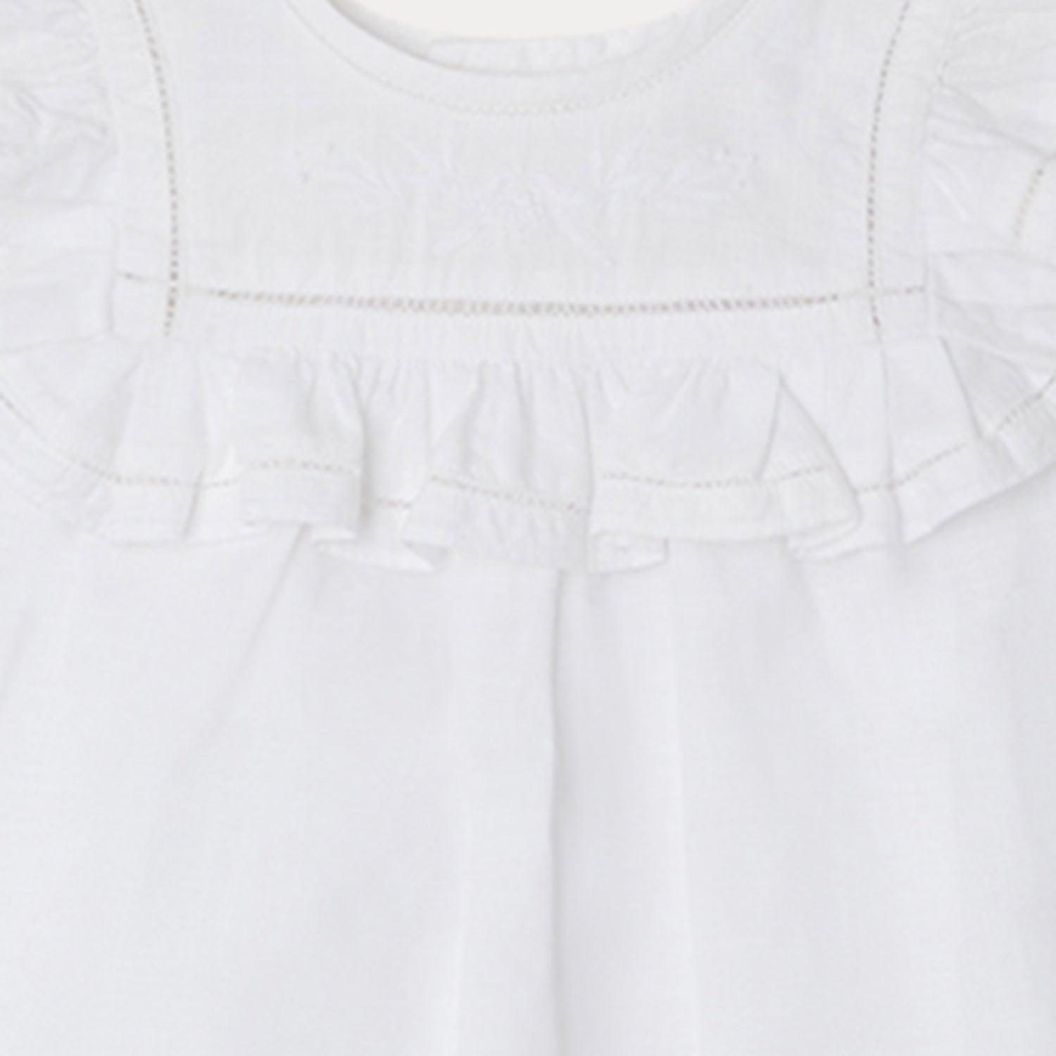 Baby Girls White Cotton Dress