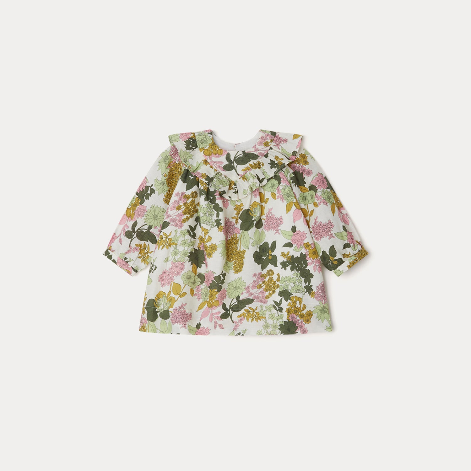 Baby Girls Multicolor Flower Cotton Dress