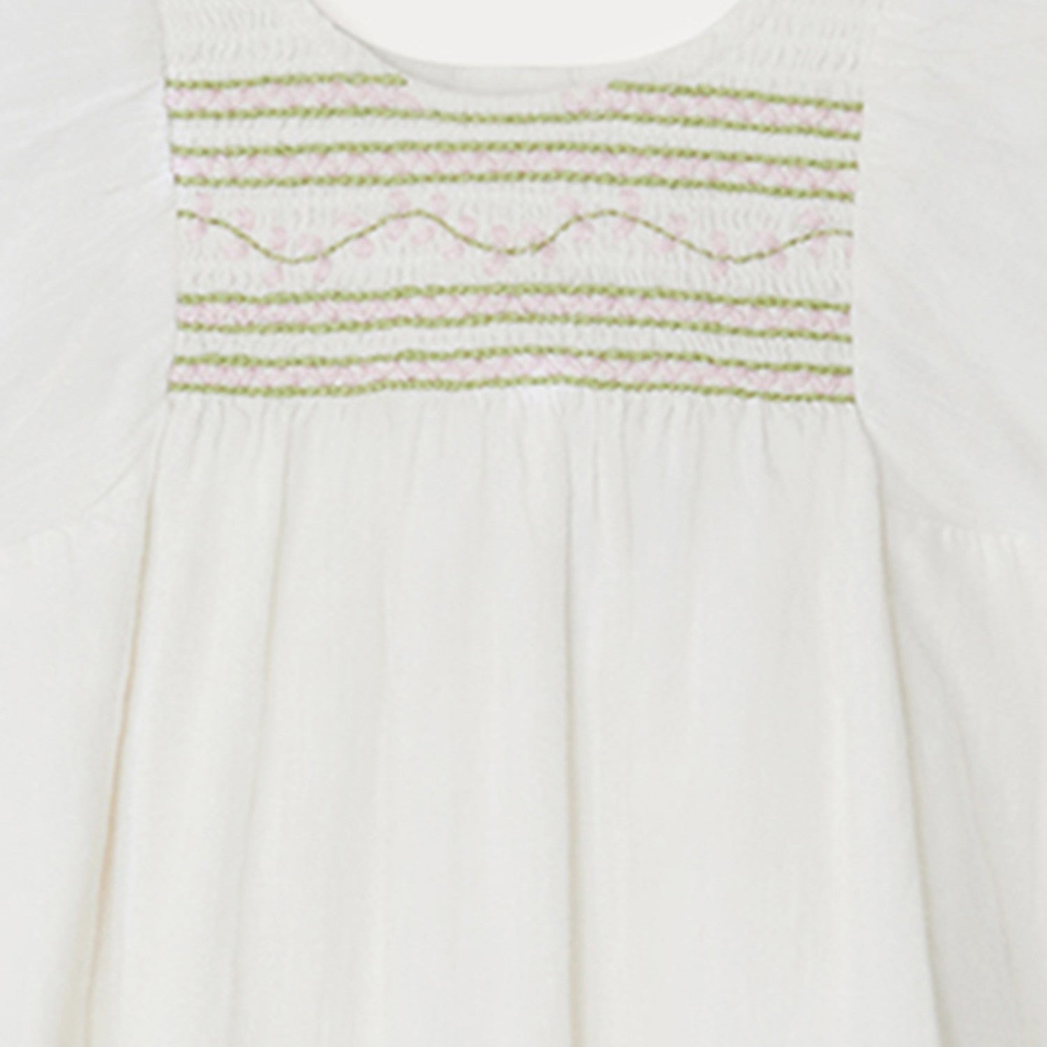 Baby Girls White Cotton Dress