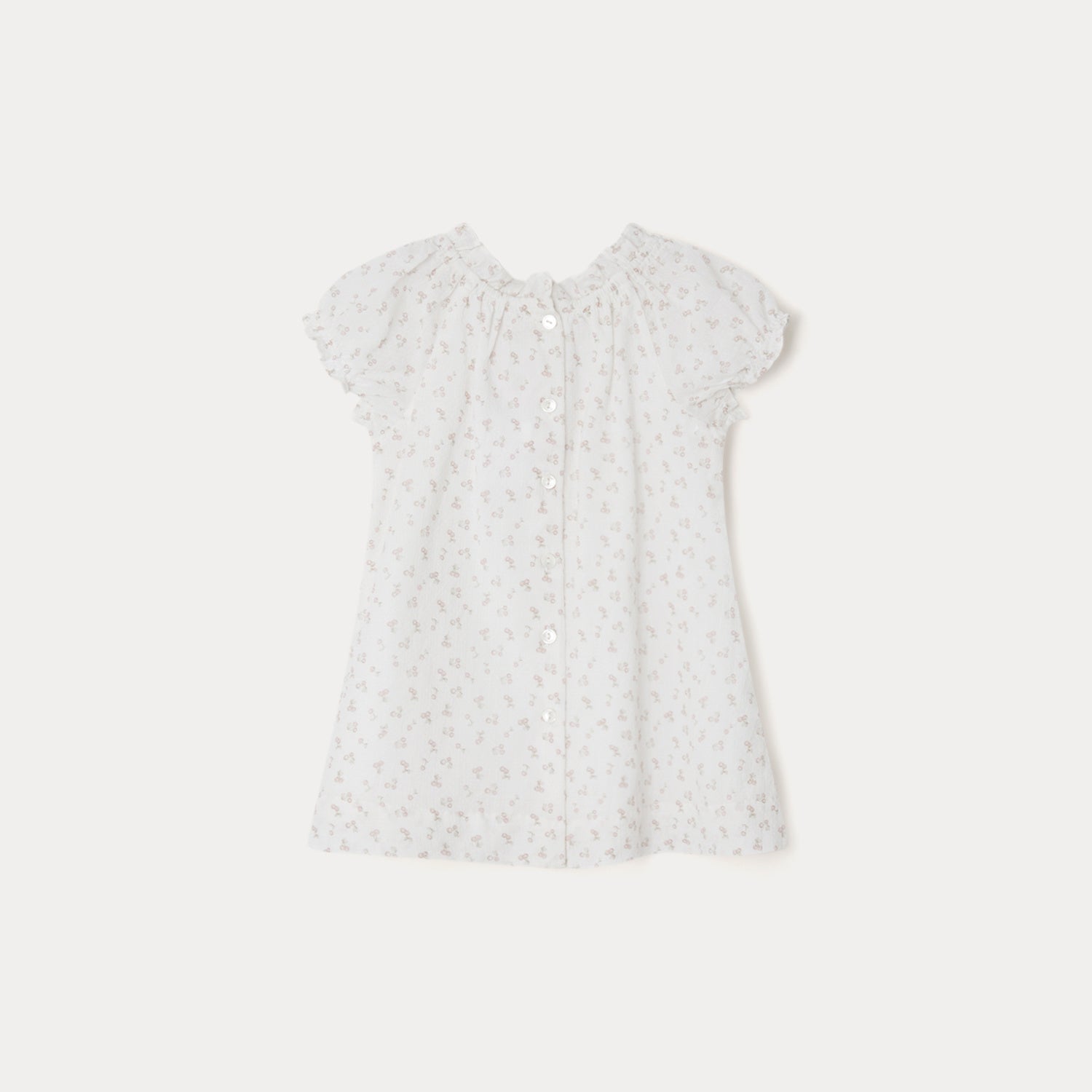 Baby Girls White Cotton Dress