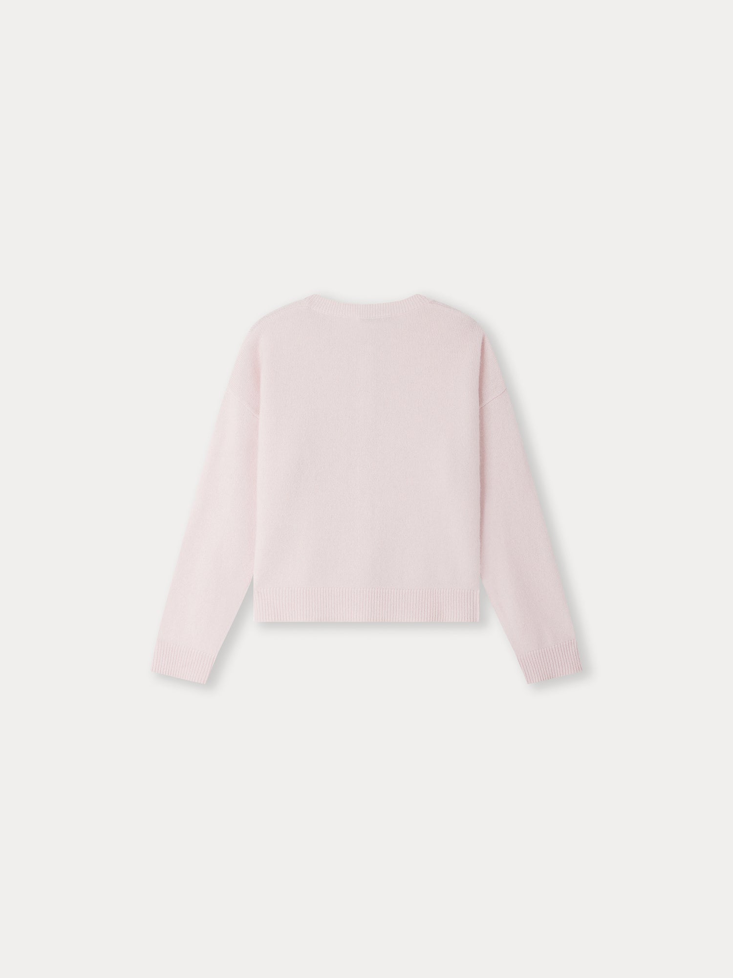 Girls Light Pink Cashmere Cardigan