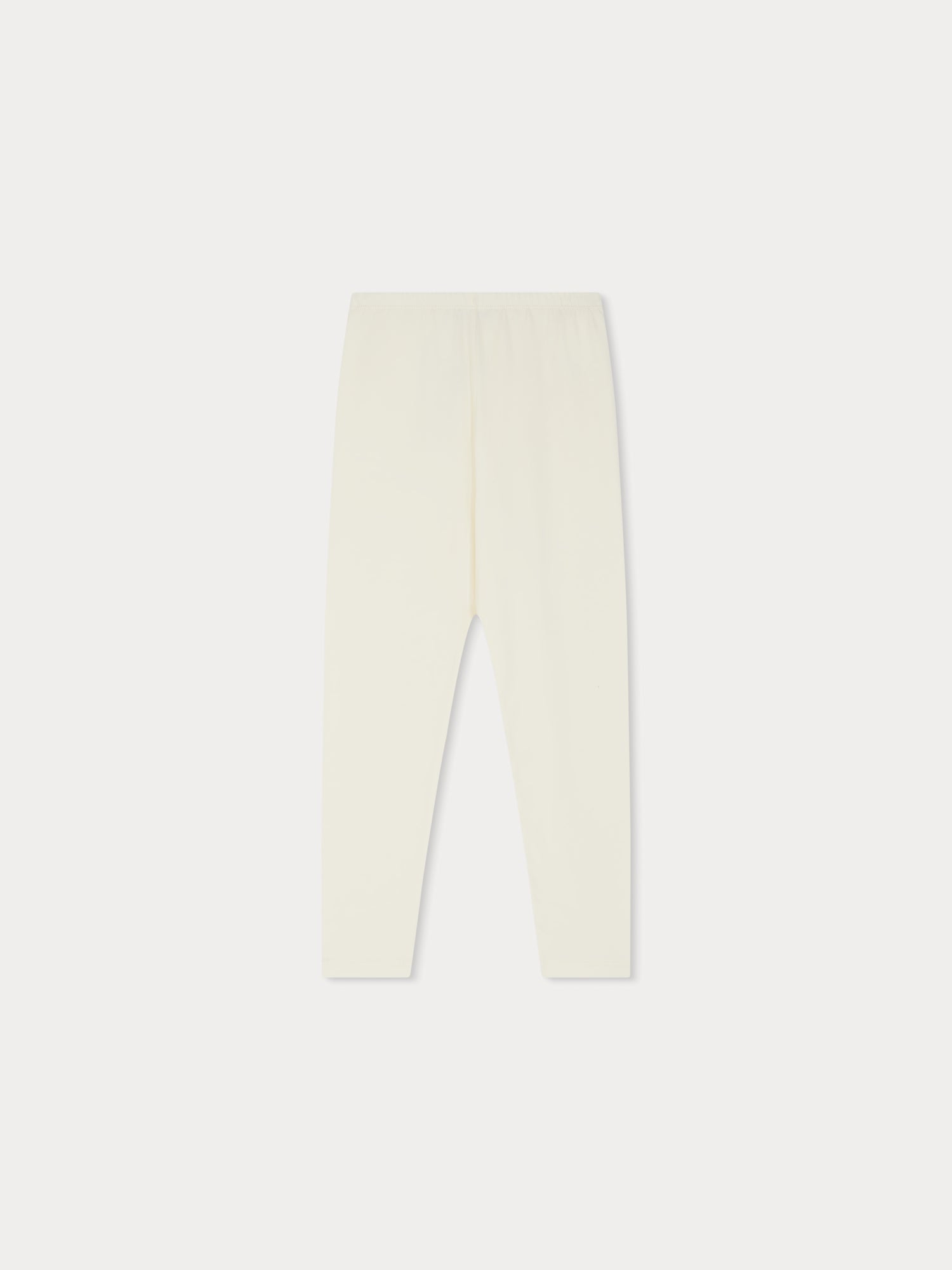 Girls Light Yellow Cotton Leggings