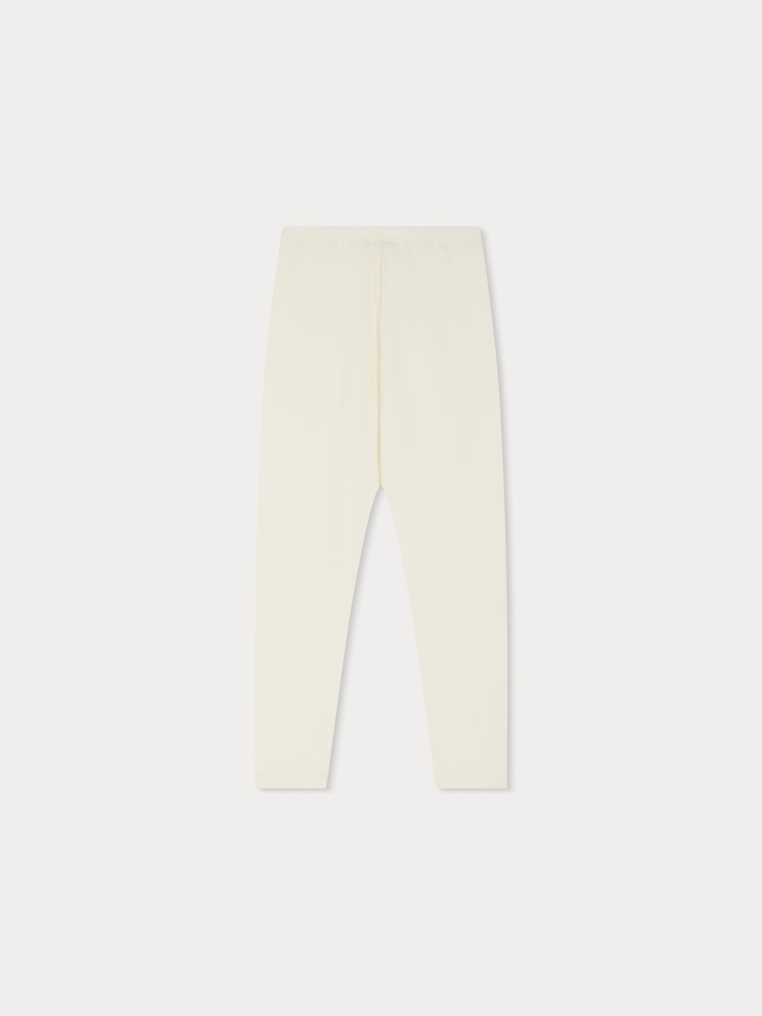 Girls Light Yellow Cotton Leggings