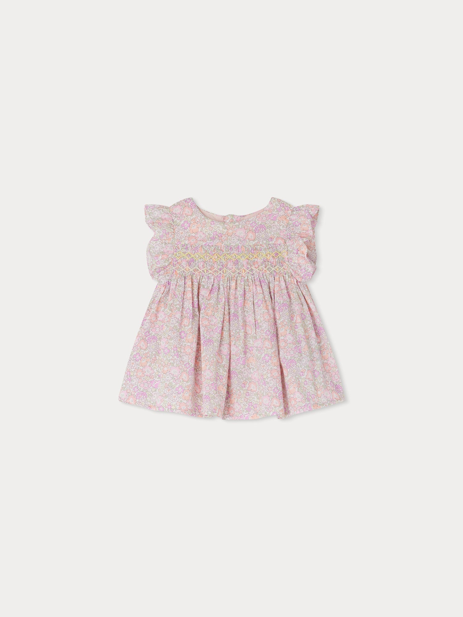 Baby Girls Pink Floral Cotton Top