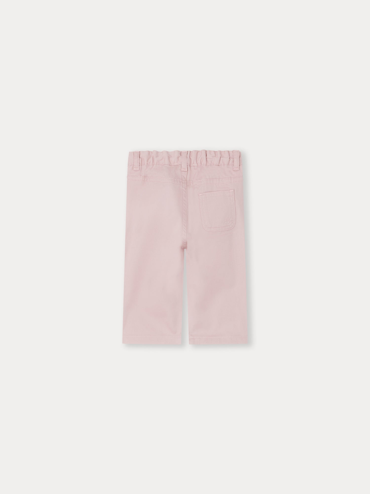 Baby Girls Pink Cotton Trousers