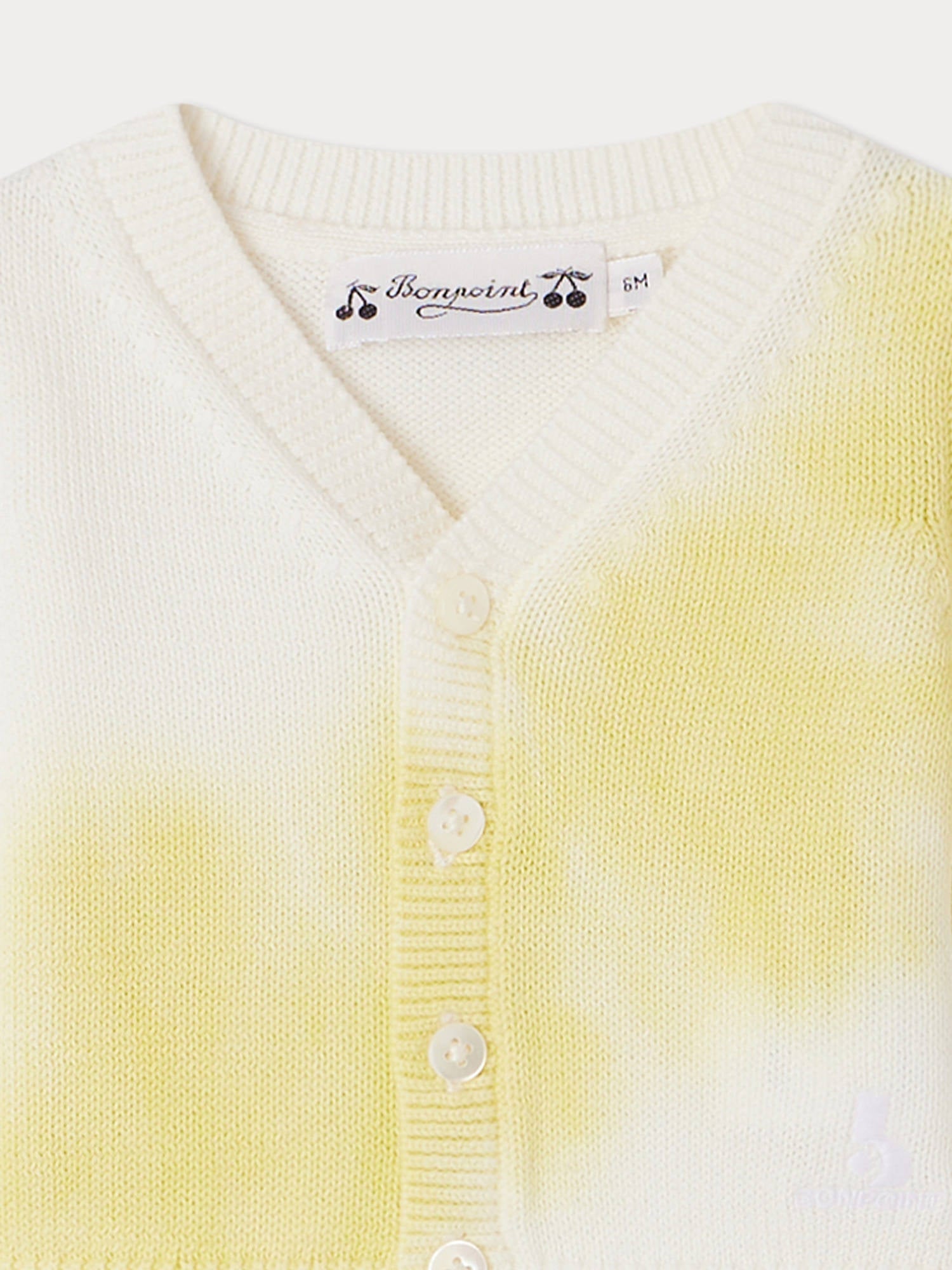 Baby Girls White Cotton Cardigan