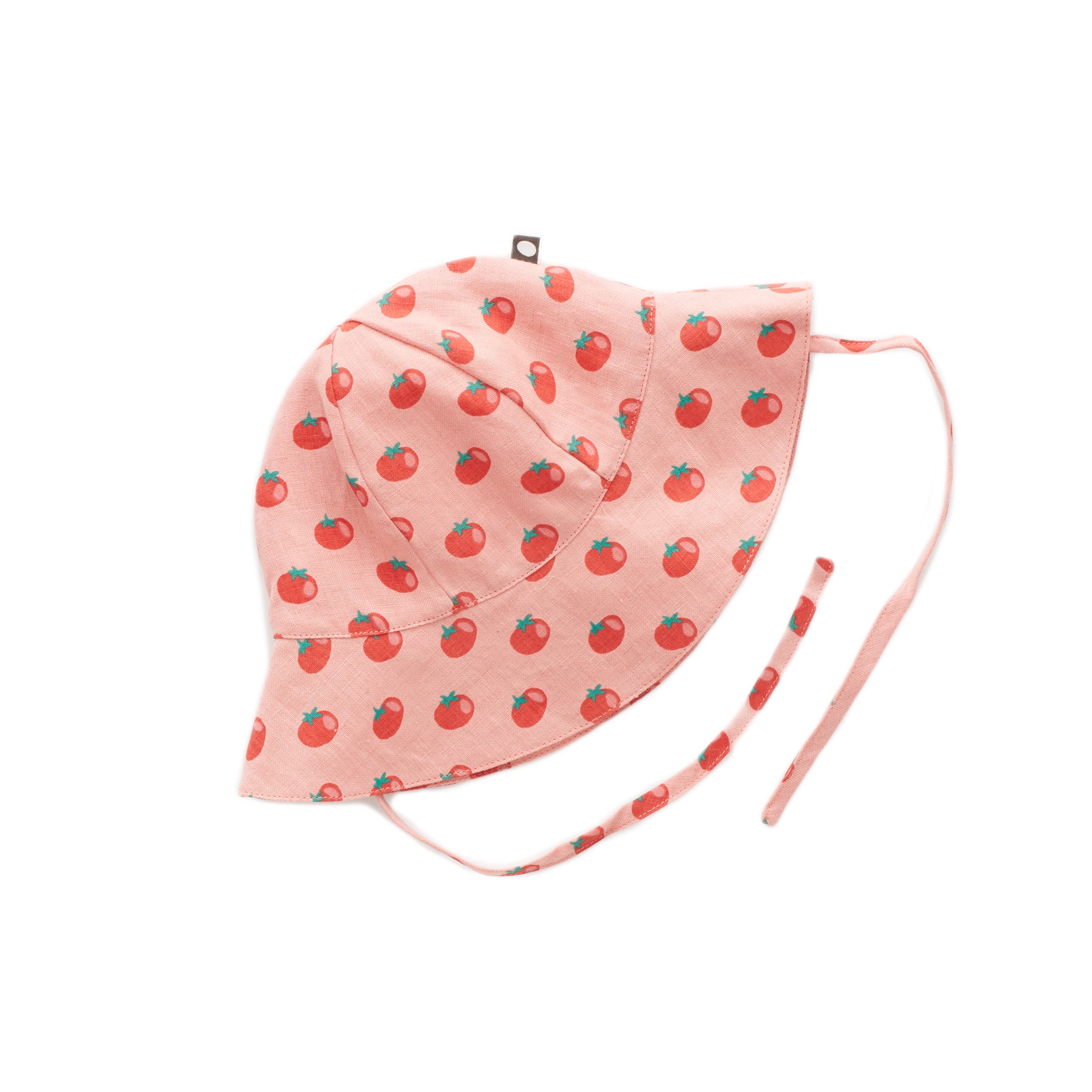 Baby Girls Pink Tomato Print Hat