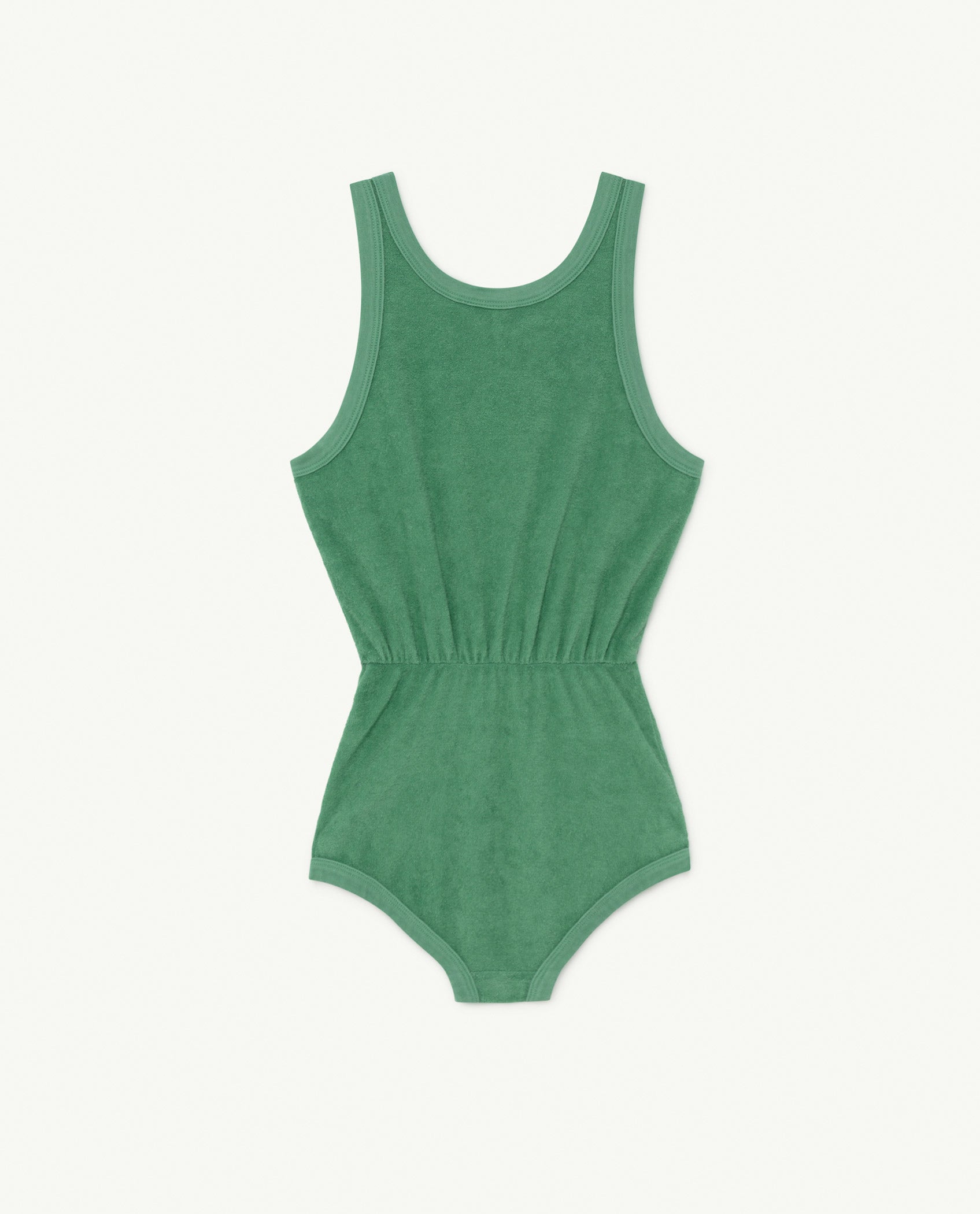 Girls Green Dolphin Cotton Jumpsuit