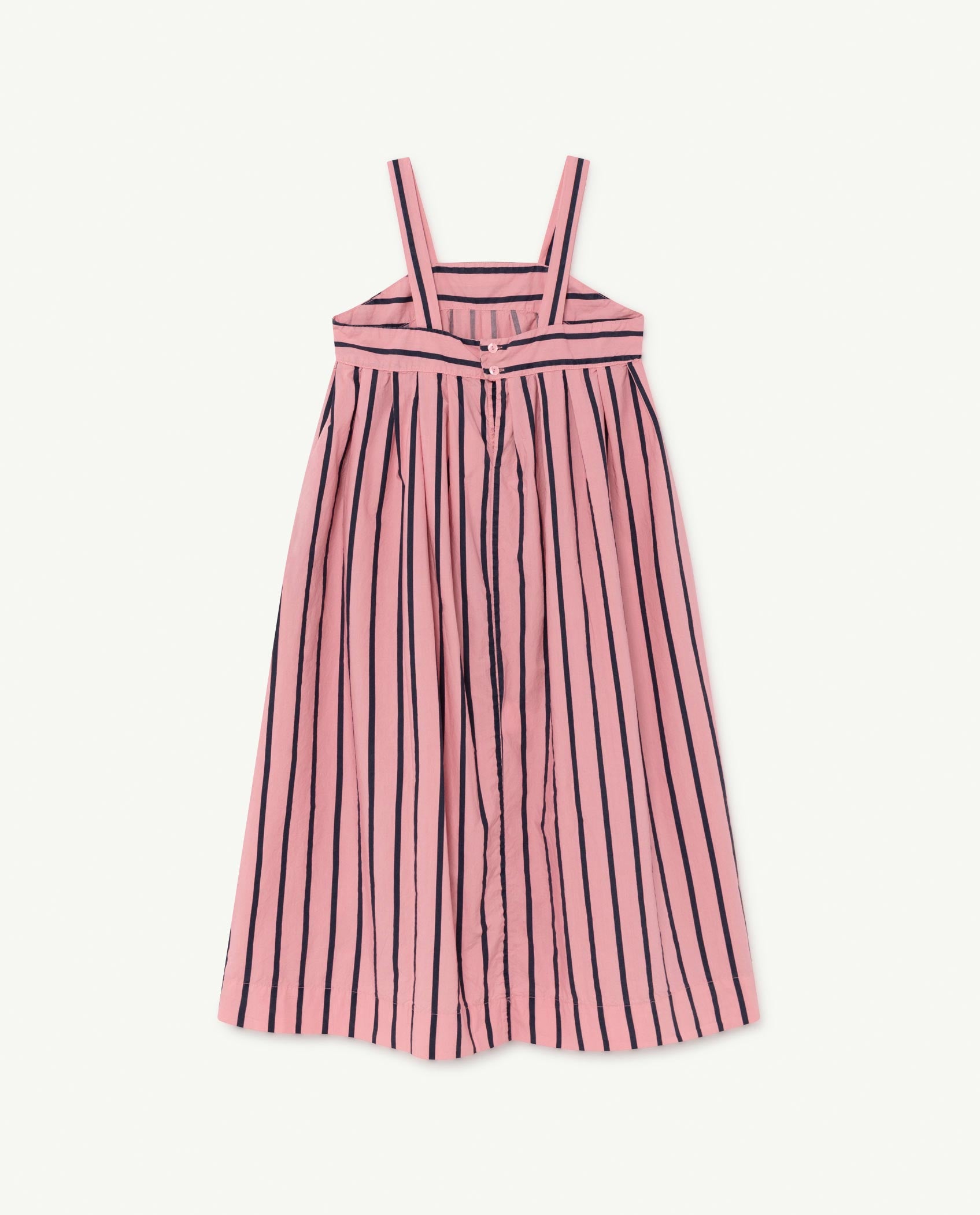 Girls Pink Stripe Cotton Dress