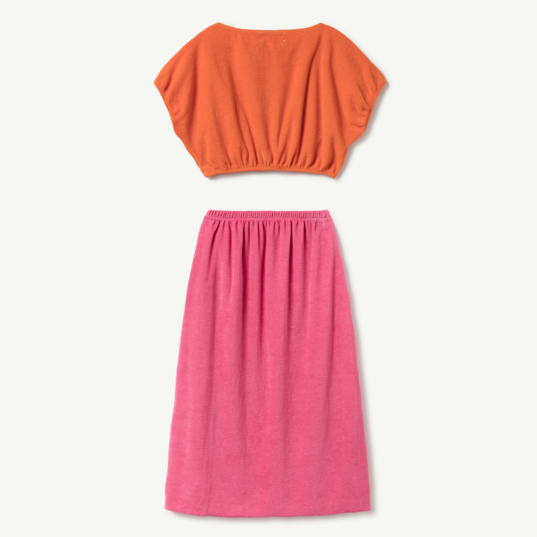 Girls Orange Logo Dress