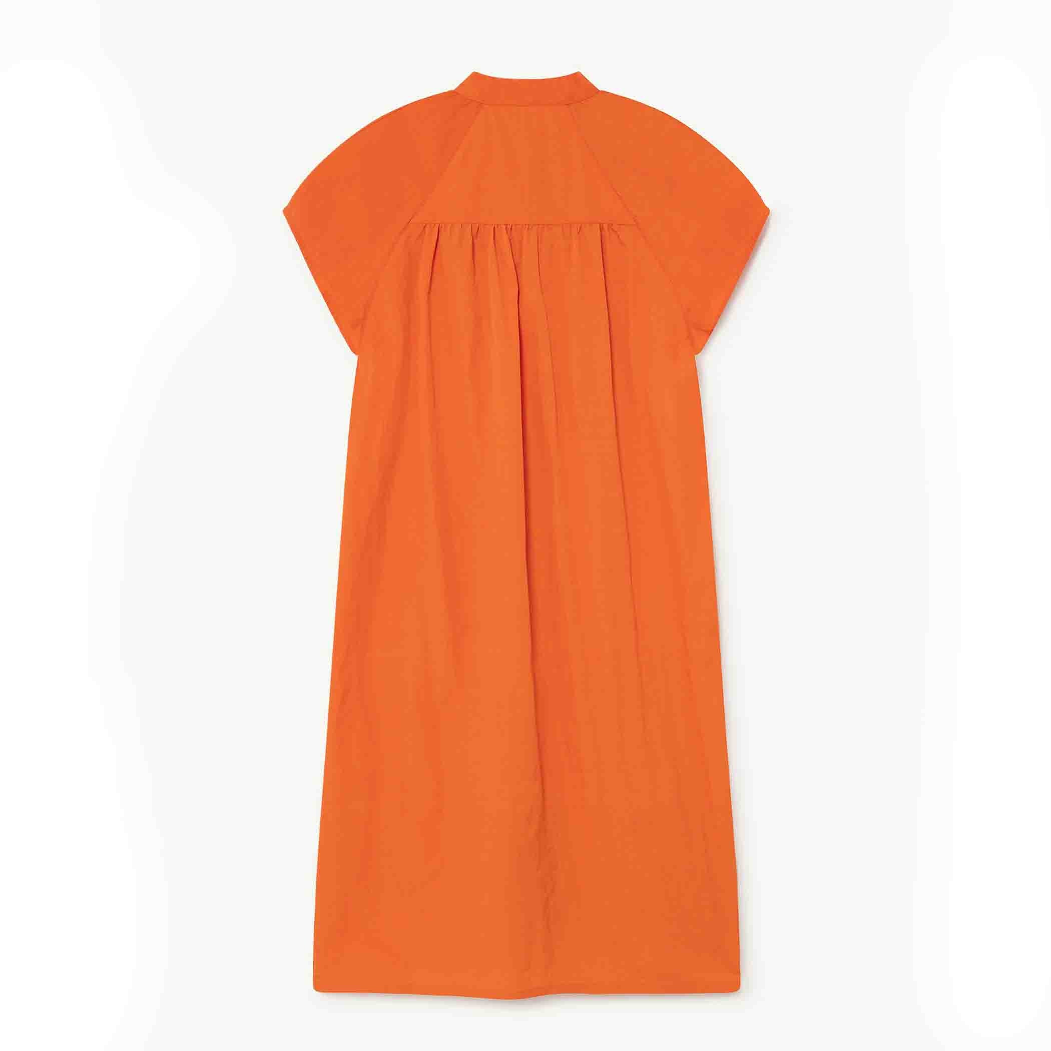 Girls Orange Logo Dress