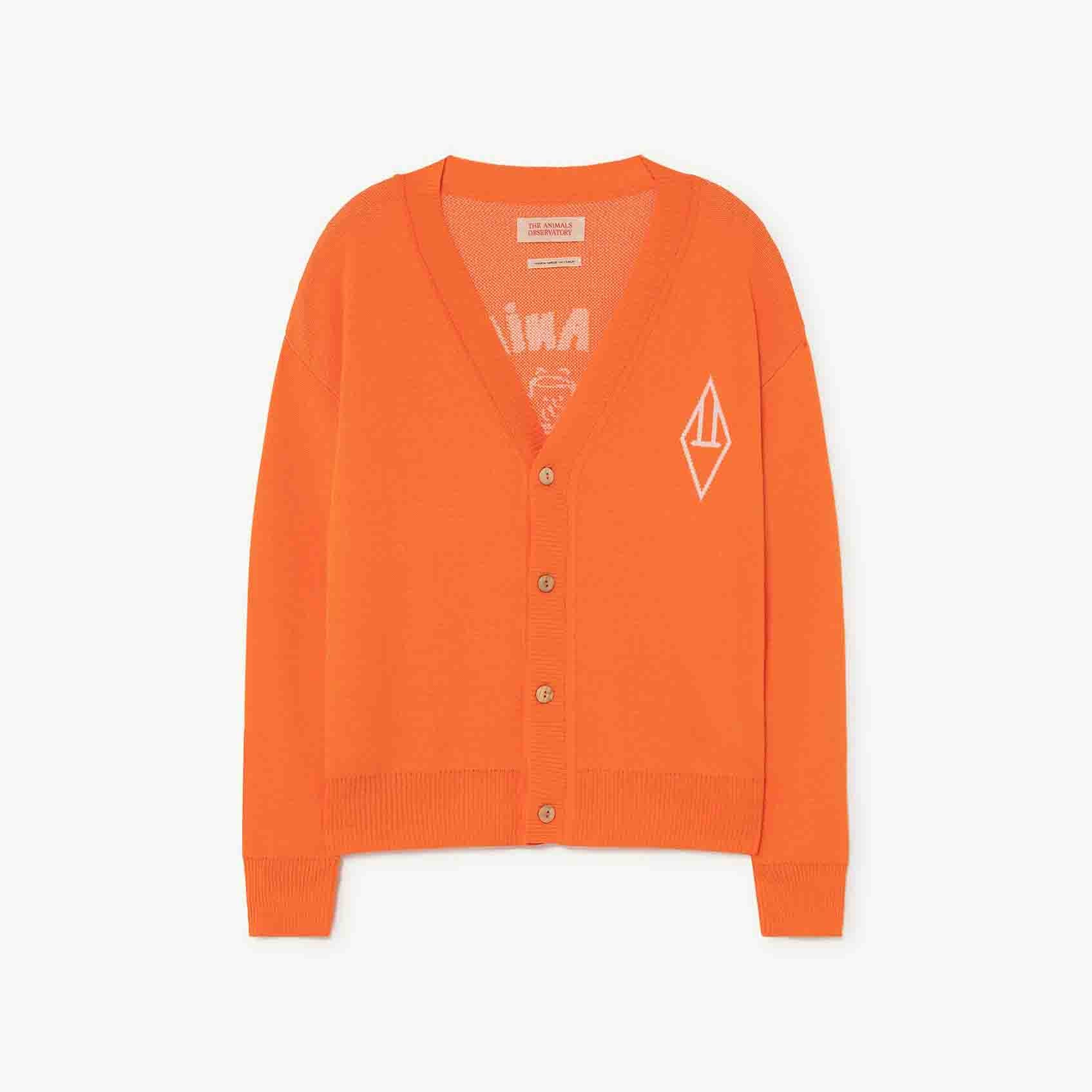 Girls Orange Cardigan