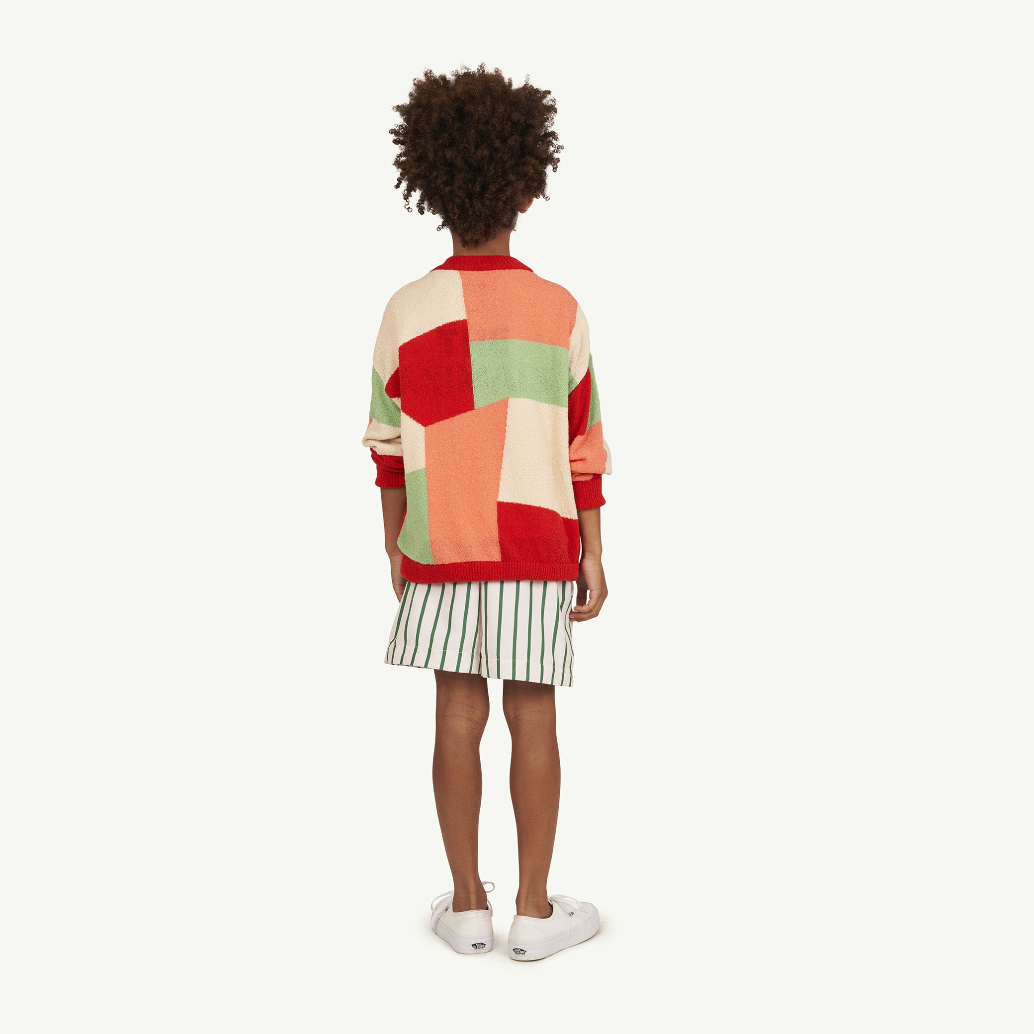 Boys Green Stripes Swim Shorts