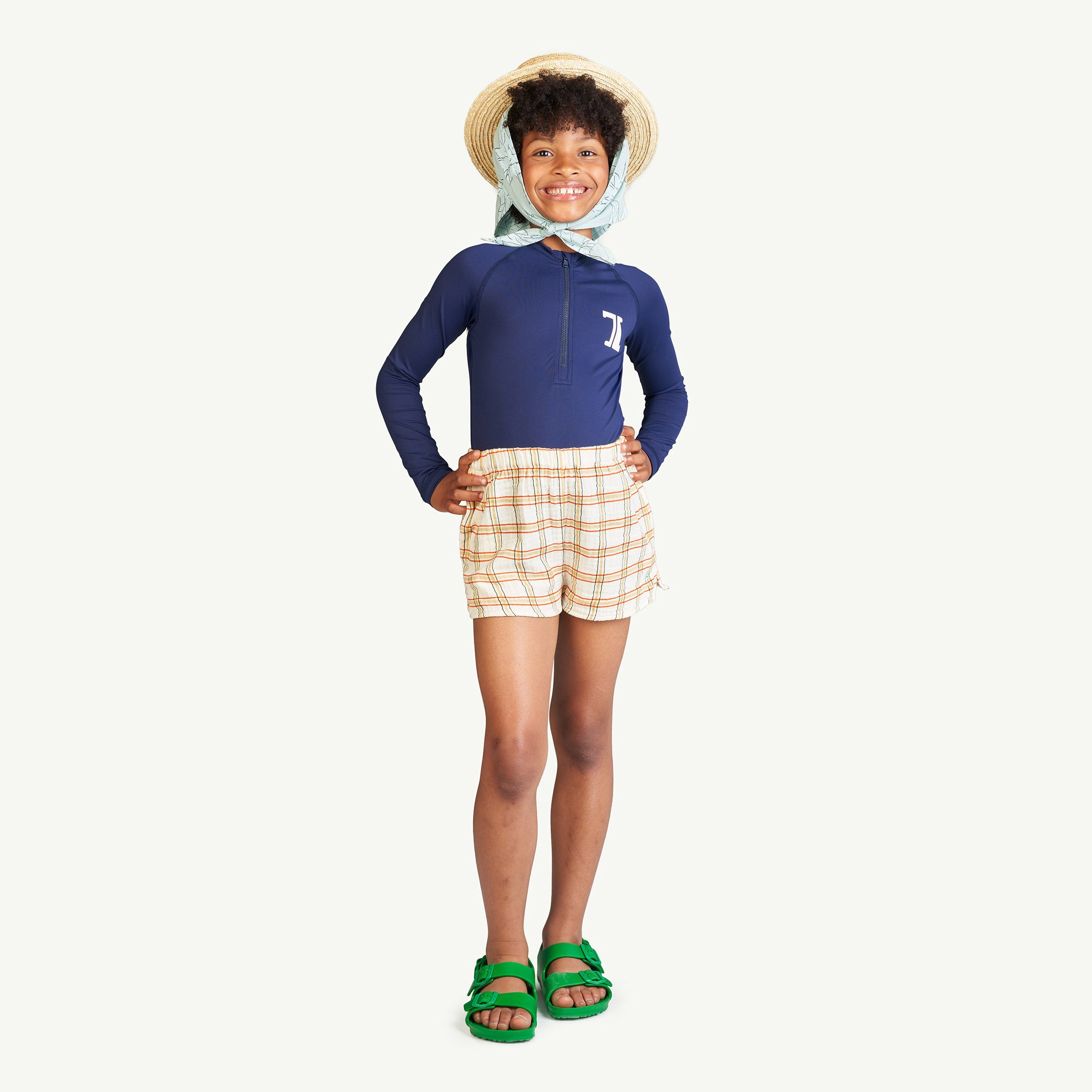 Boys & Girls Dark Blue Swim Top