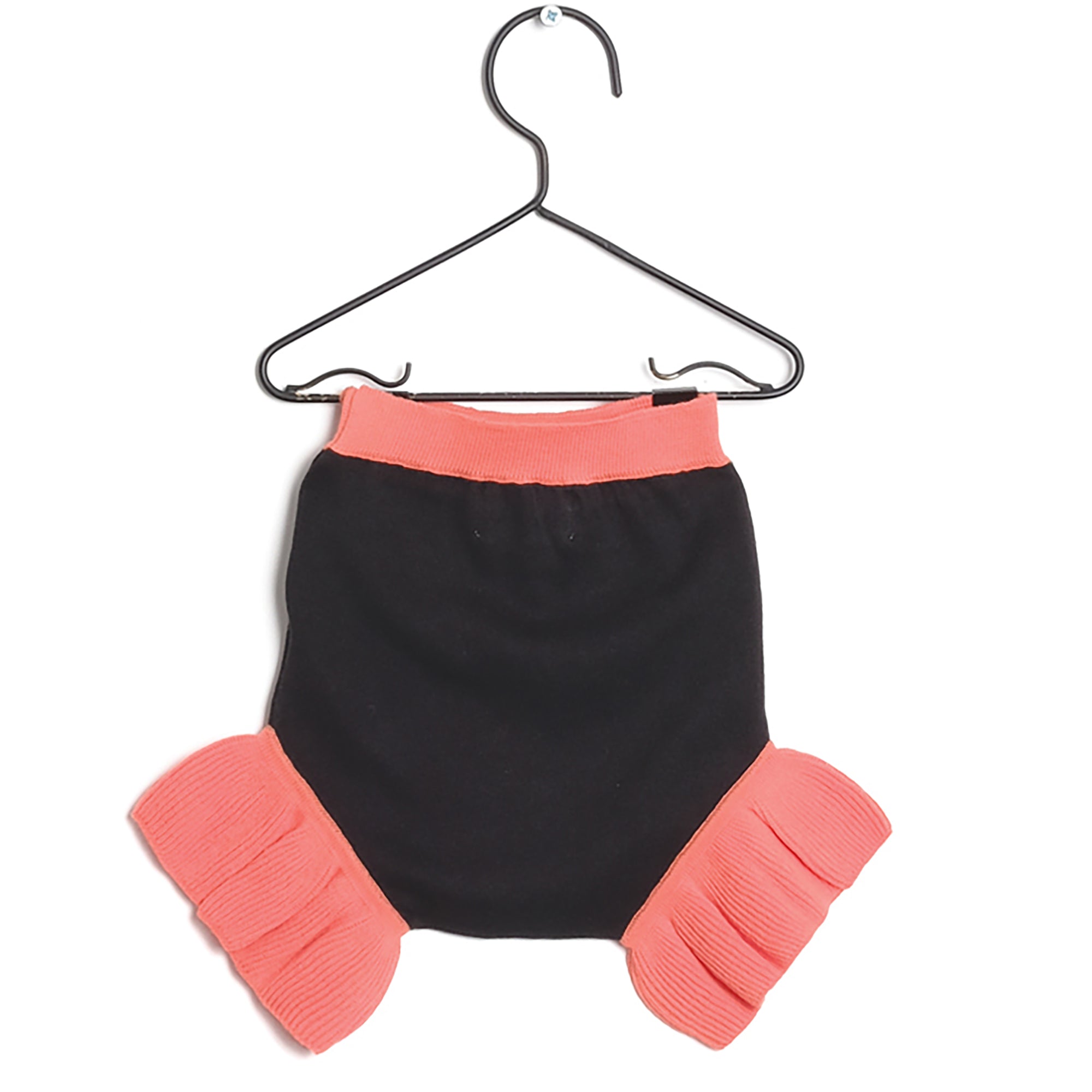 Girls Black & Pink Cotton Shorts