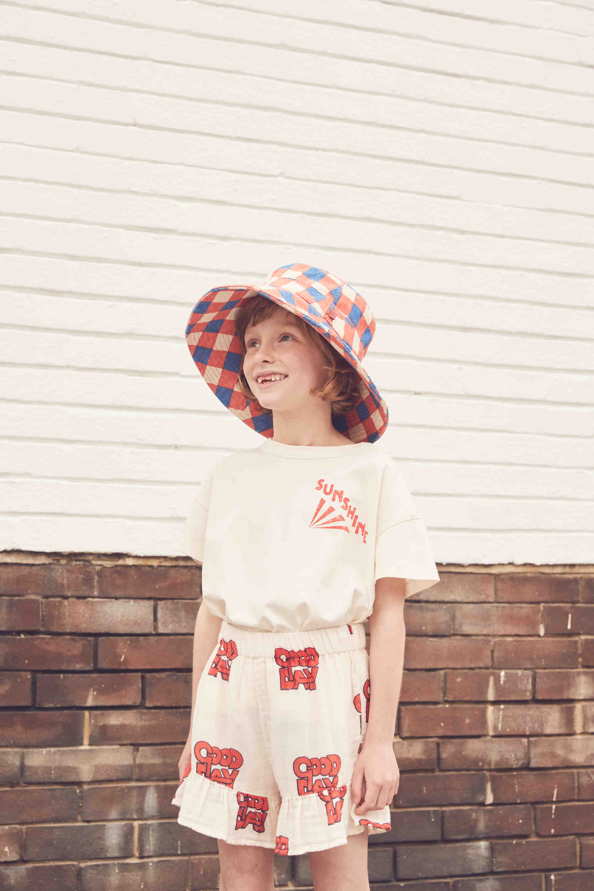 Girls White Logo Cotton Shorts