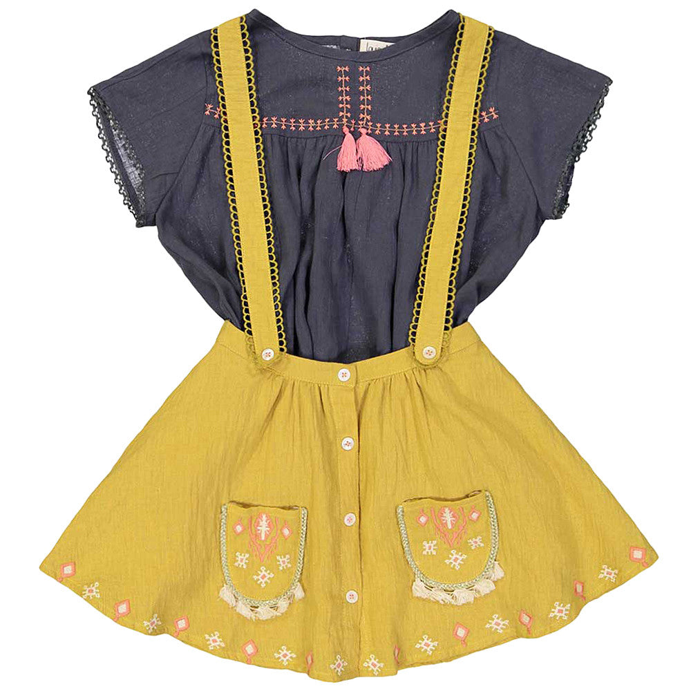Girls Mustard "Olive" Skirt
