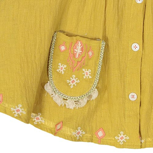 Girls Mustard "Olive" Skirt