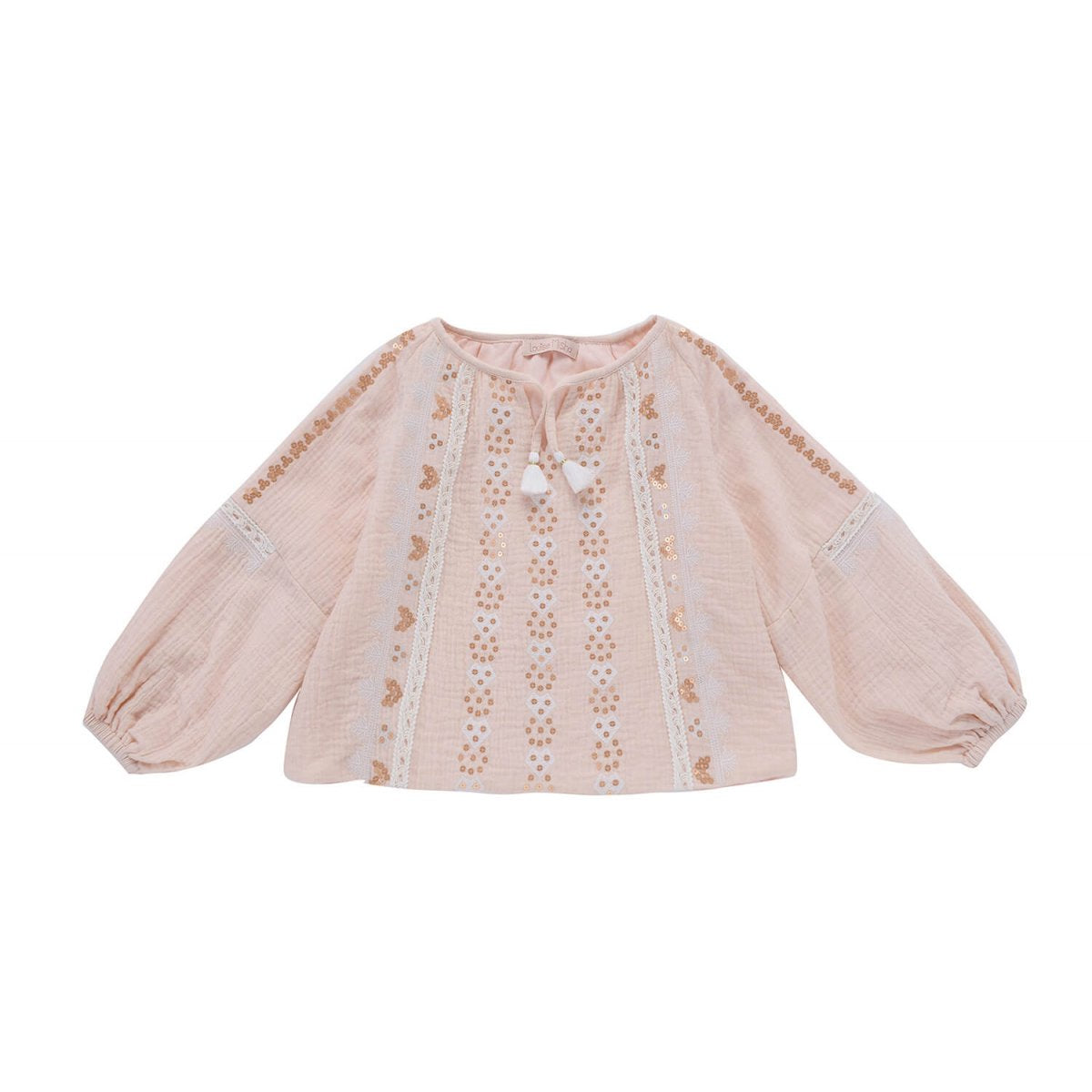 Girls Blossom Cotton Blouse