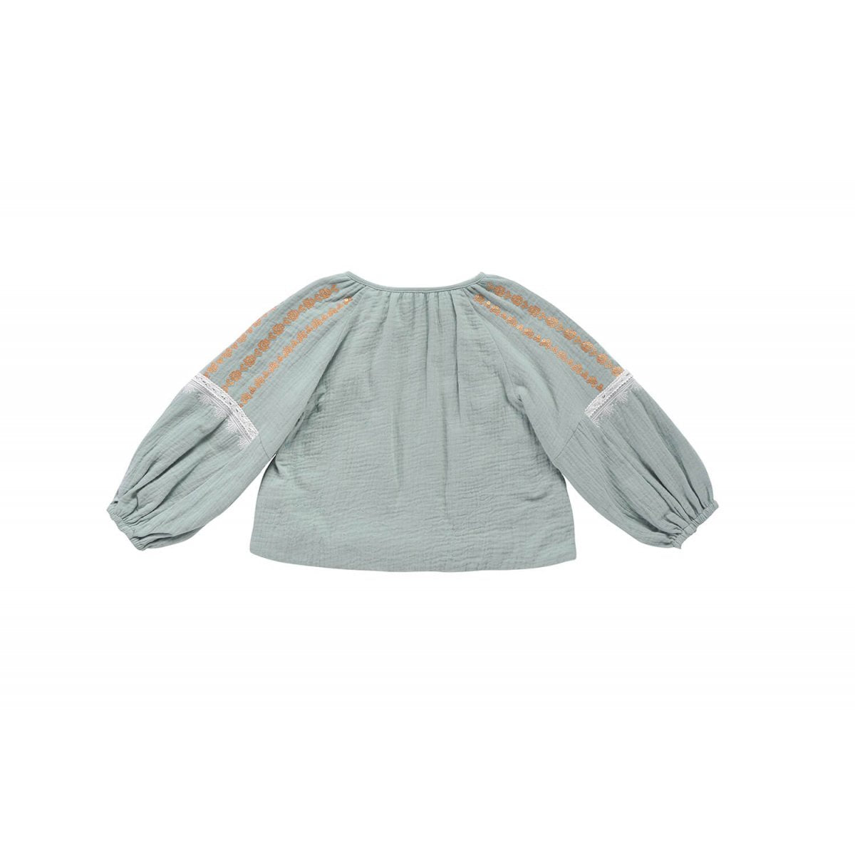 Girls Silver Cloud Cotton Blouse