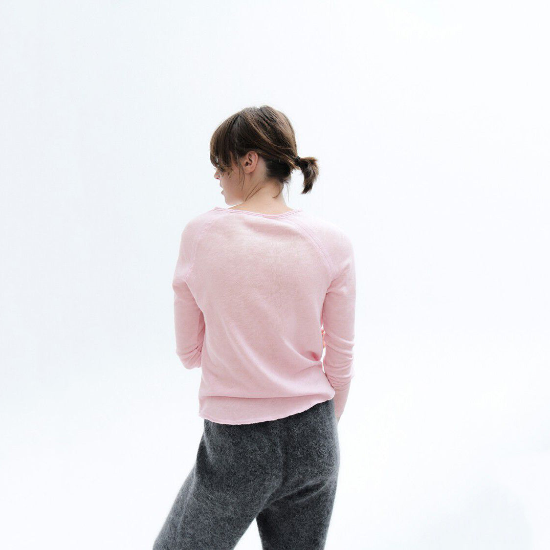 Girls Pink Cotton T-Shirt