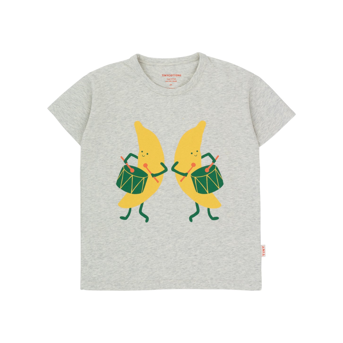Boys & Girls Grey Printed Cotton T-Shirt