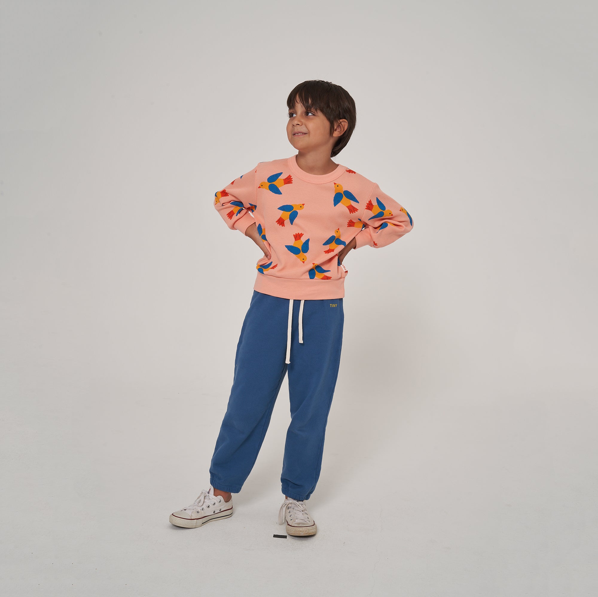 Boys & Girls Navy Cotton Trousers