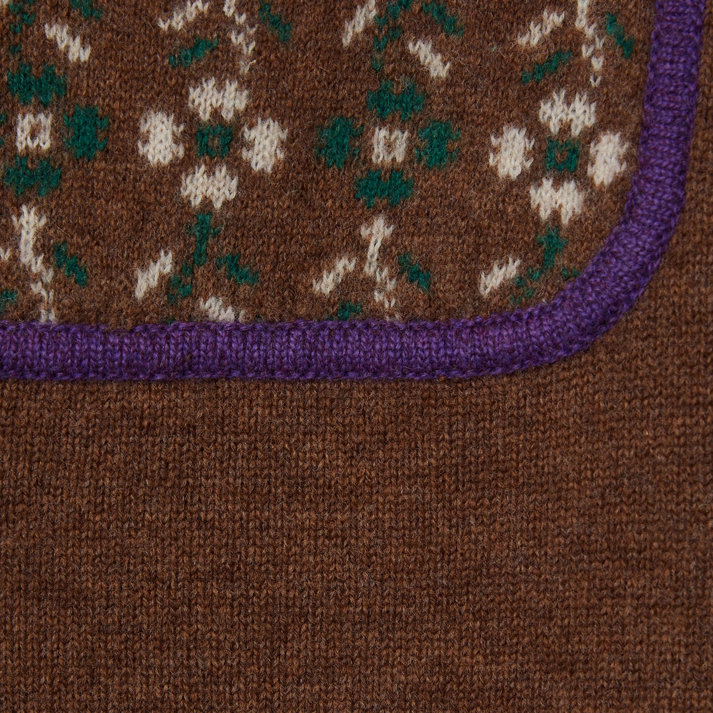 Girls Brown Wool Sweater