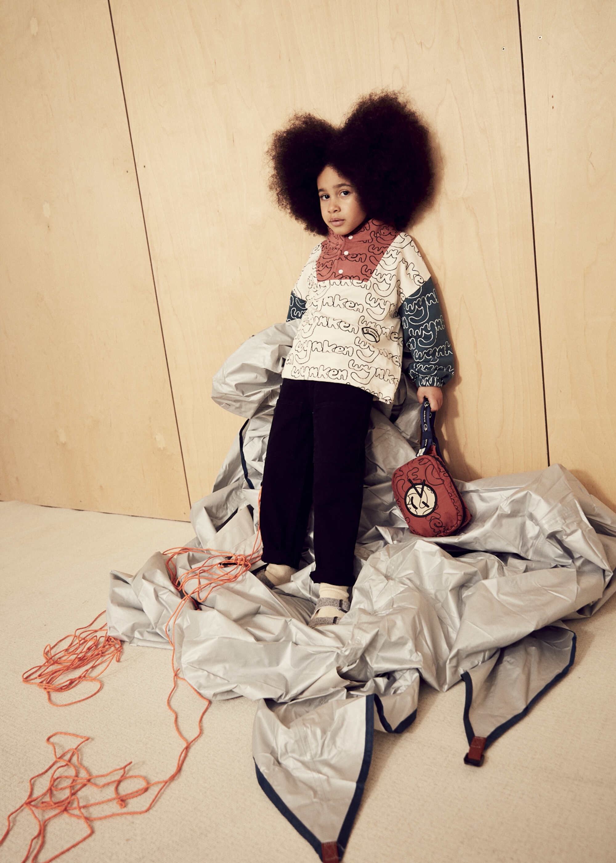 Boys & Girls Red Printed Cross Bag
