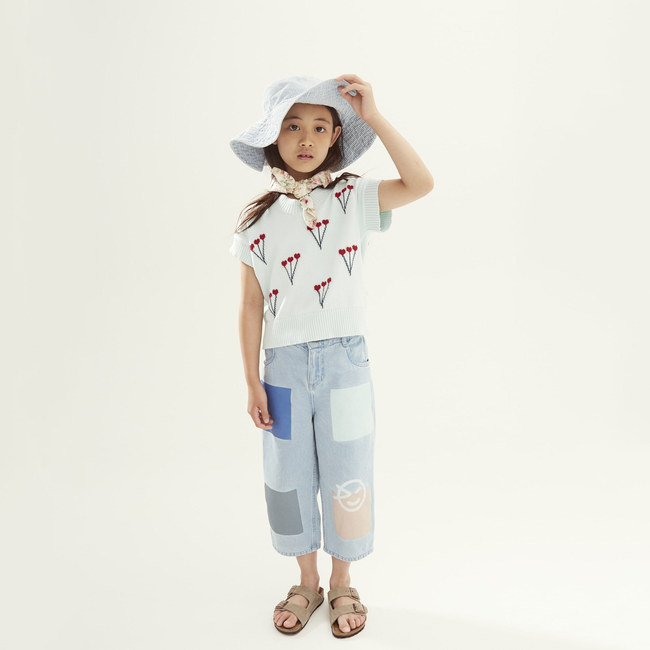 Boys & Girls Light Blue Denim Trousers