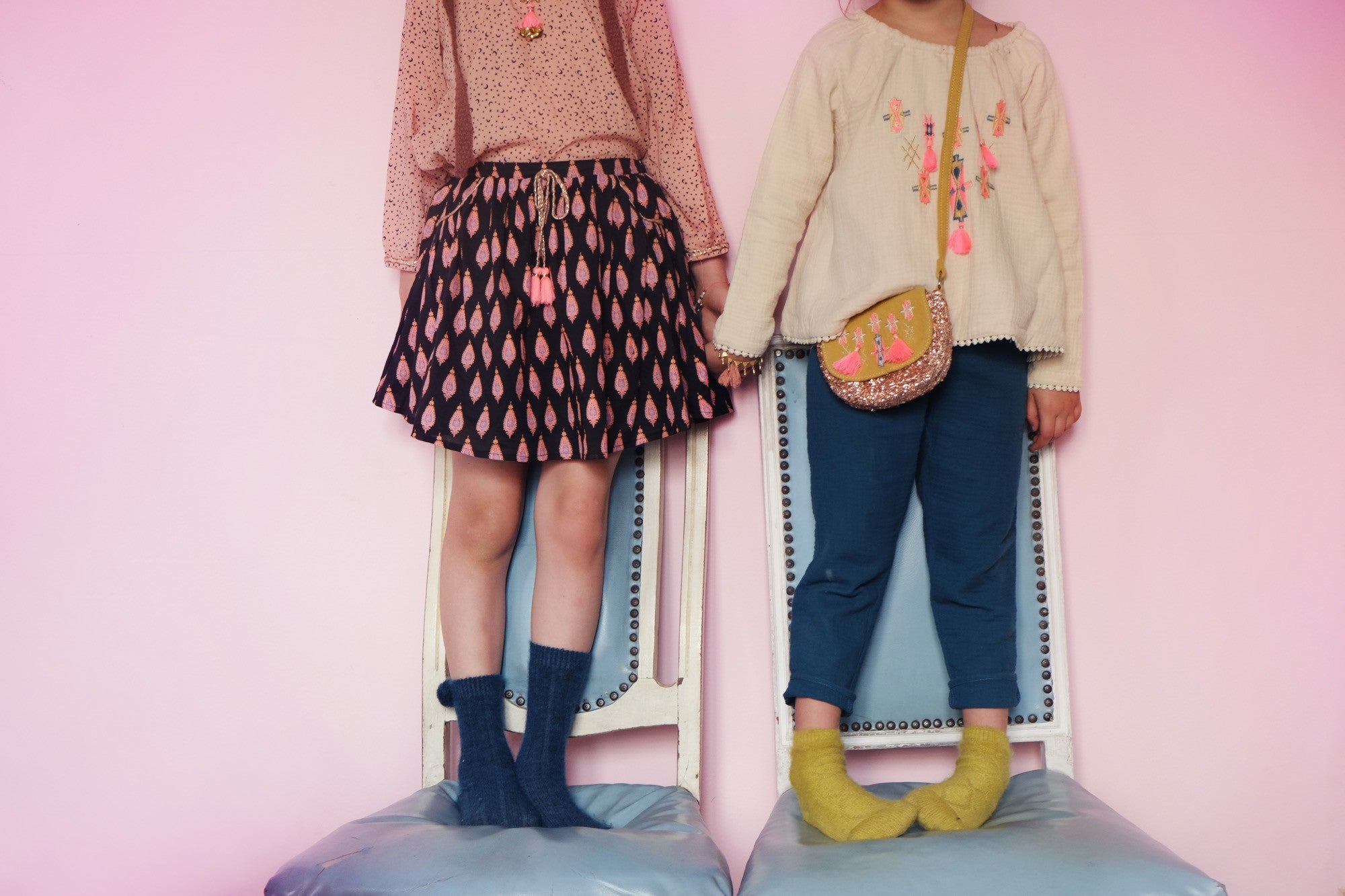 Girls Beige Embroidered Trims Cotton 'Delhi' Blouse - CÉMAROSE | Children's Fashion Store - 4