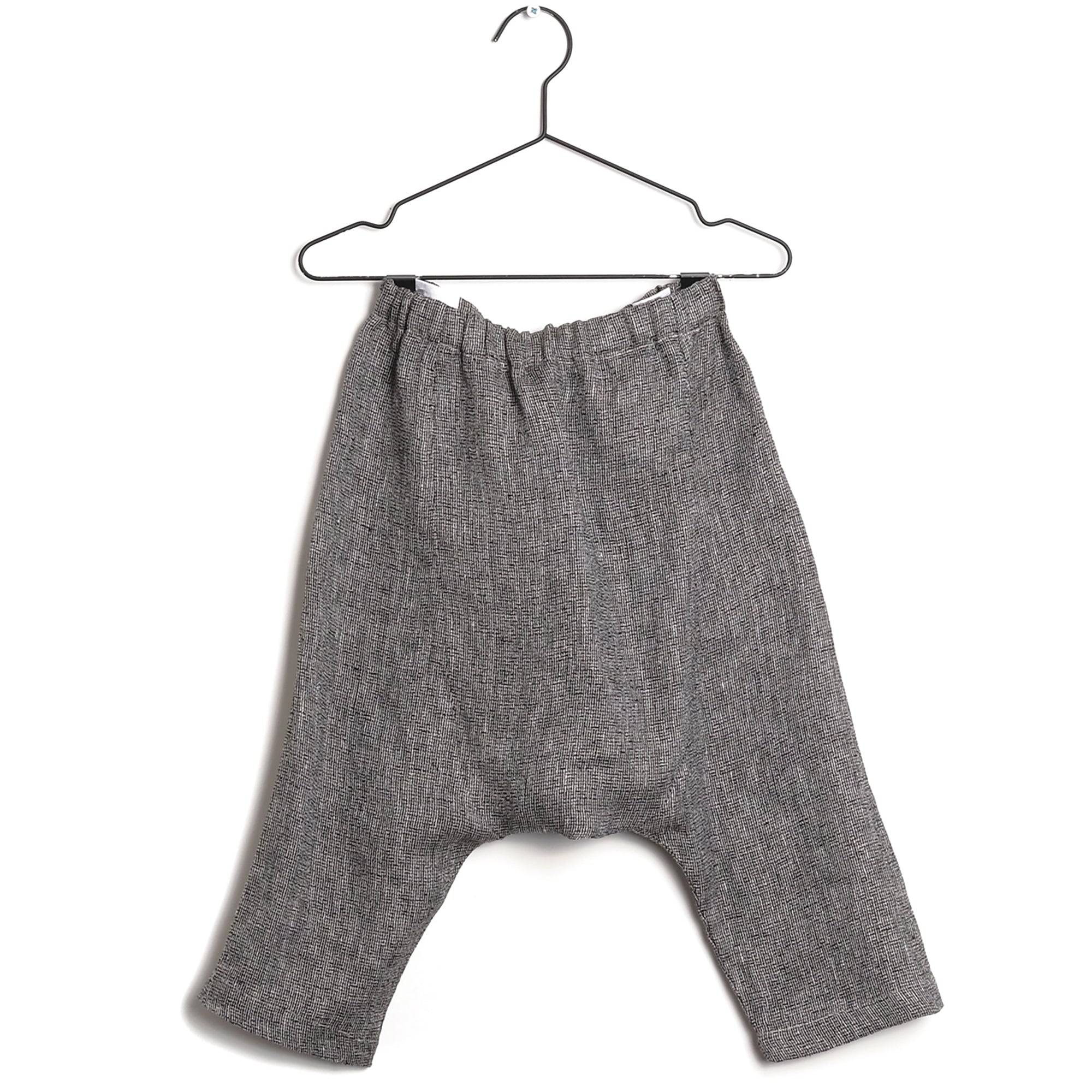 Girls Black Linen Trousers
