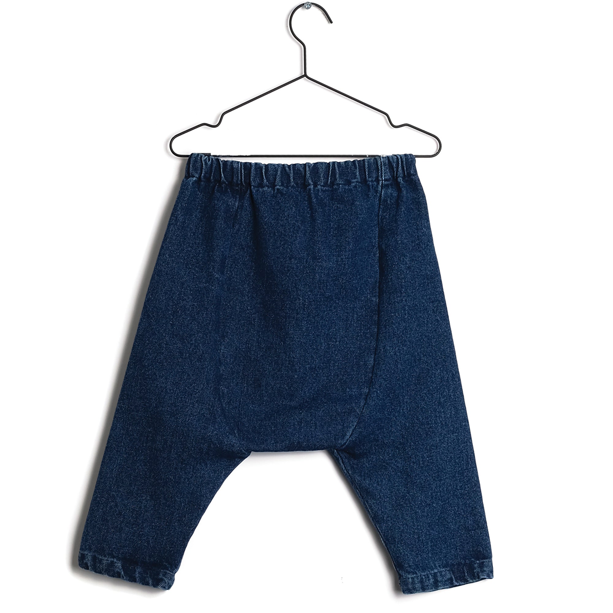 Girls Blue Denim Cotton Trousers