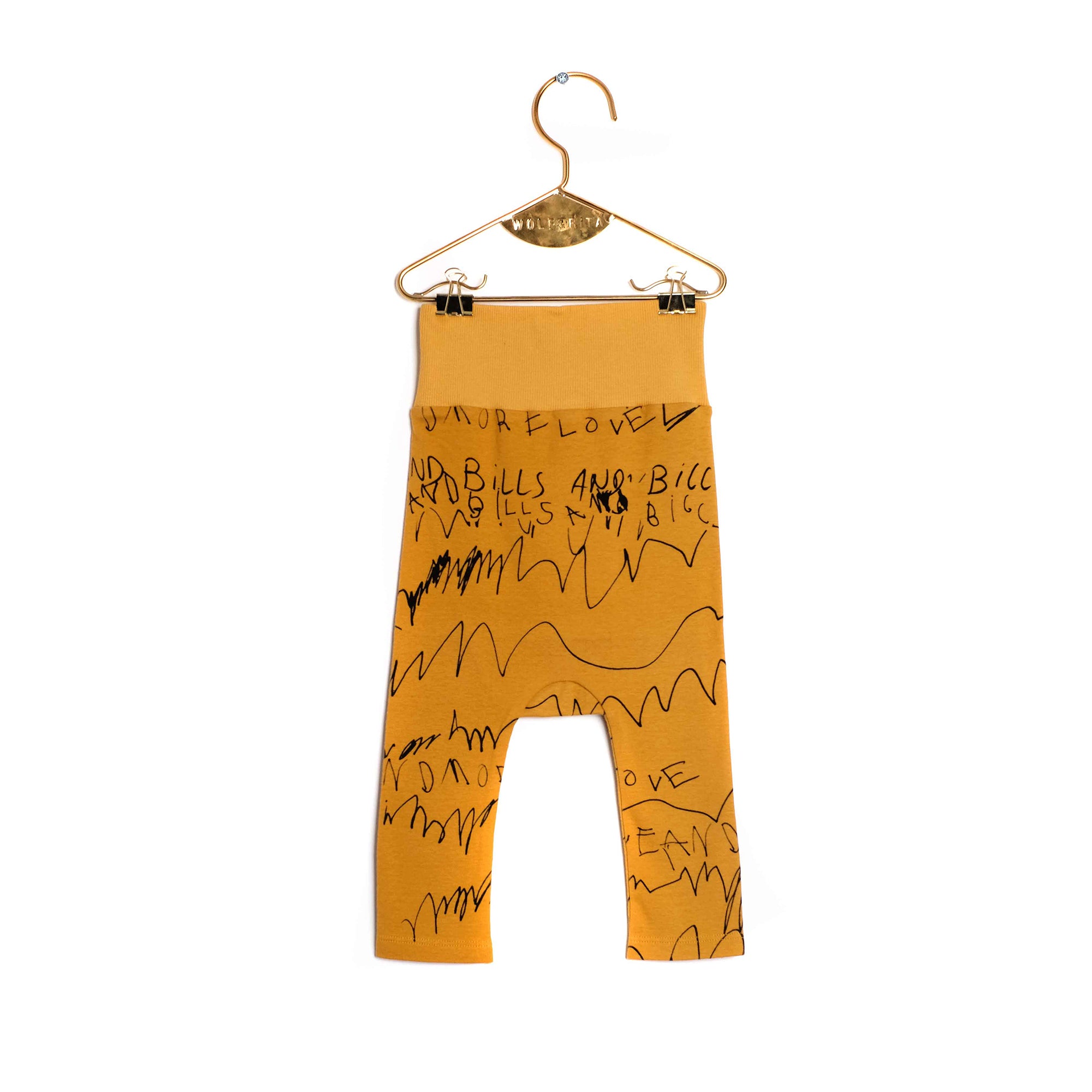Girls Yellow Cotton Trousers