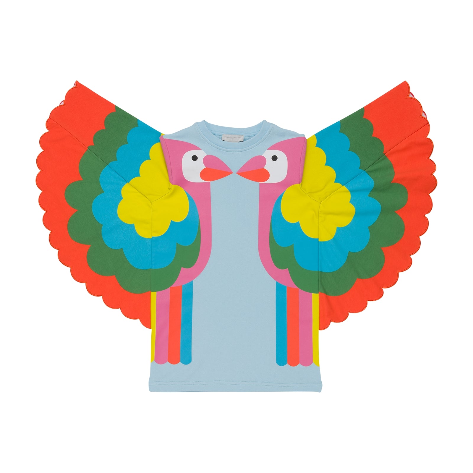 Girls Light Blue Wing Dress
