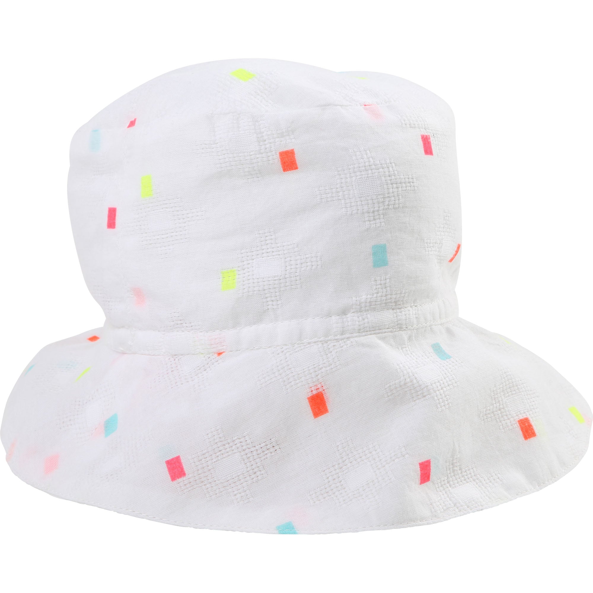 Girls White Cotton Hat