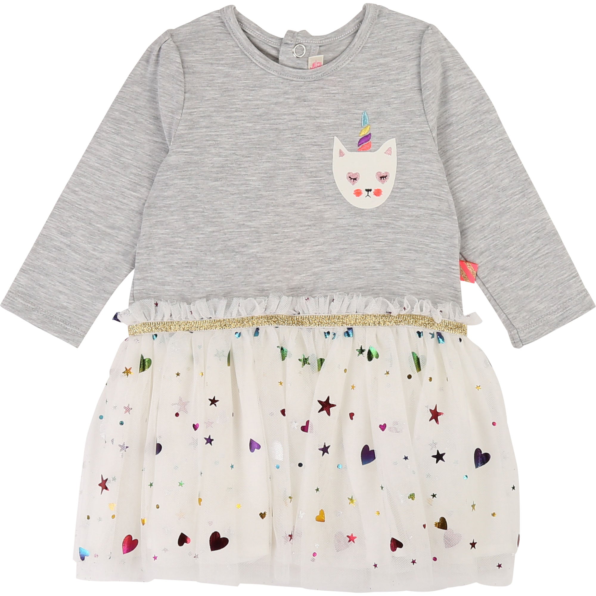 Baby Girls Grey Cotton Dress
