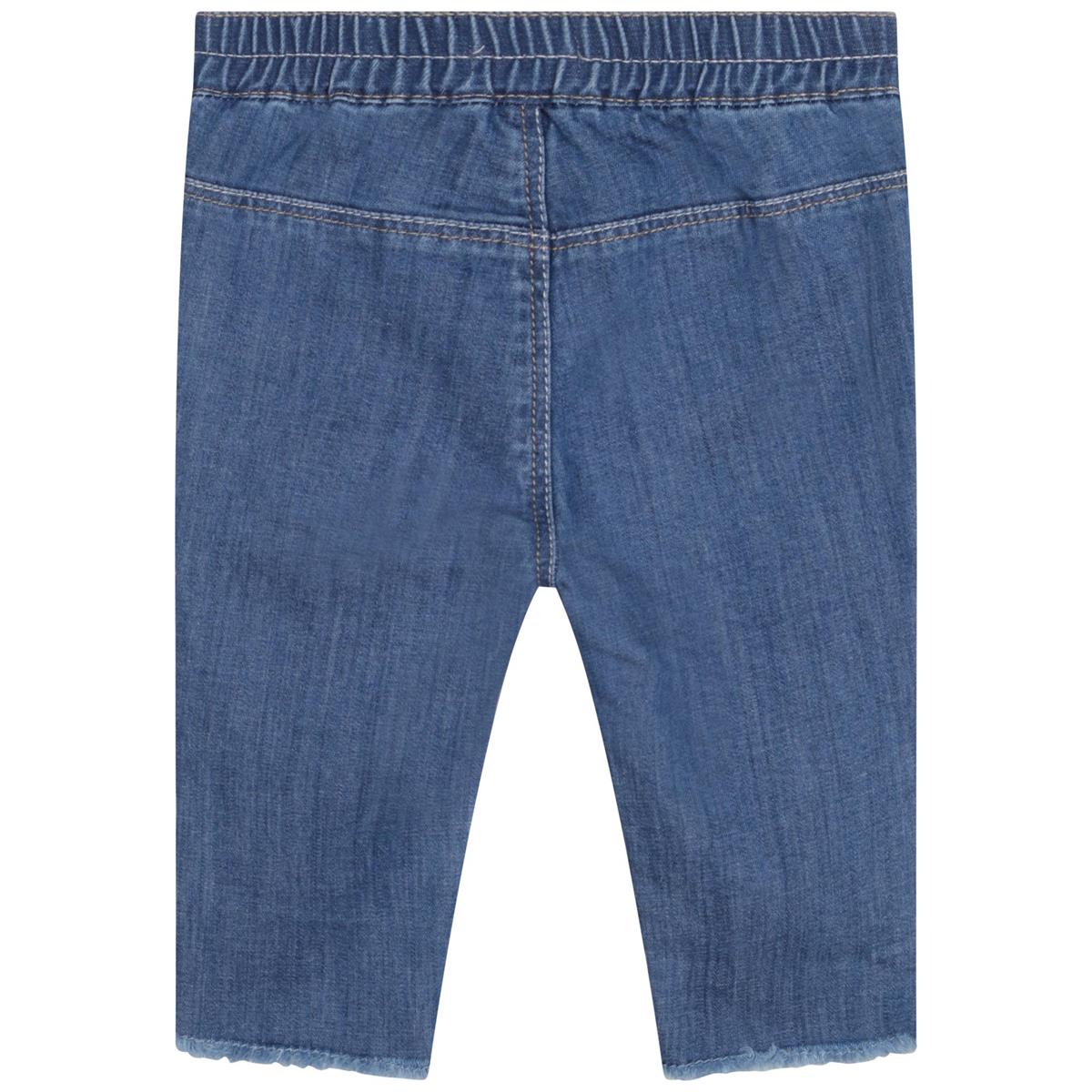 Baby Girls Blue Denim Trousers