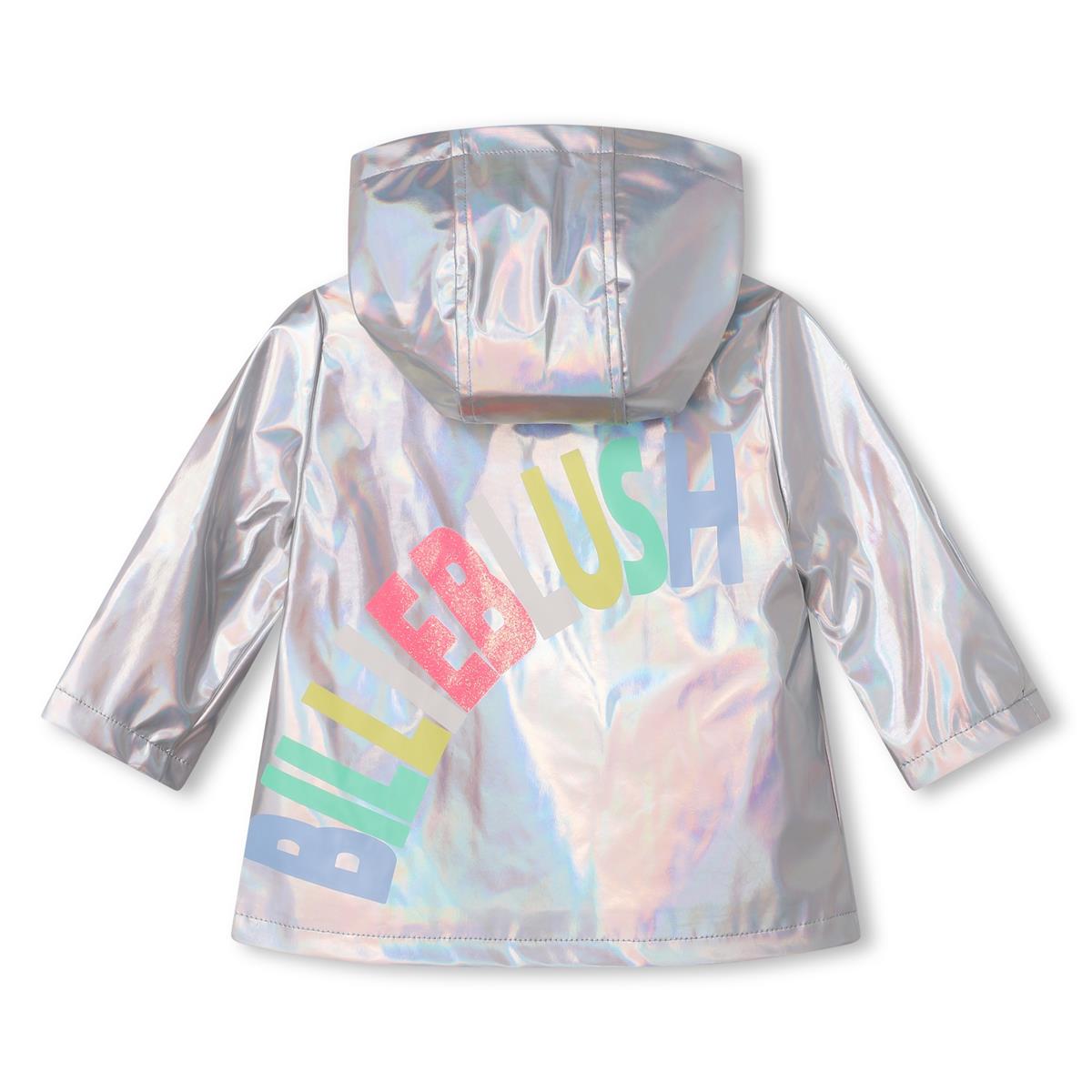 Baby Girls Silver Zip-Up Jacket