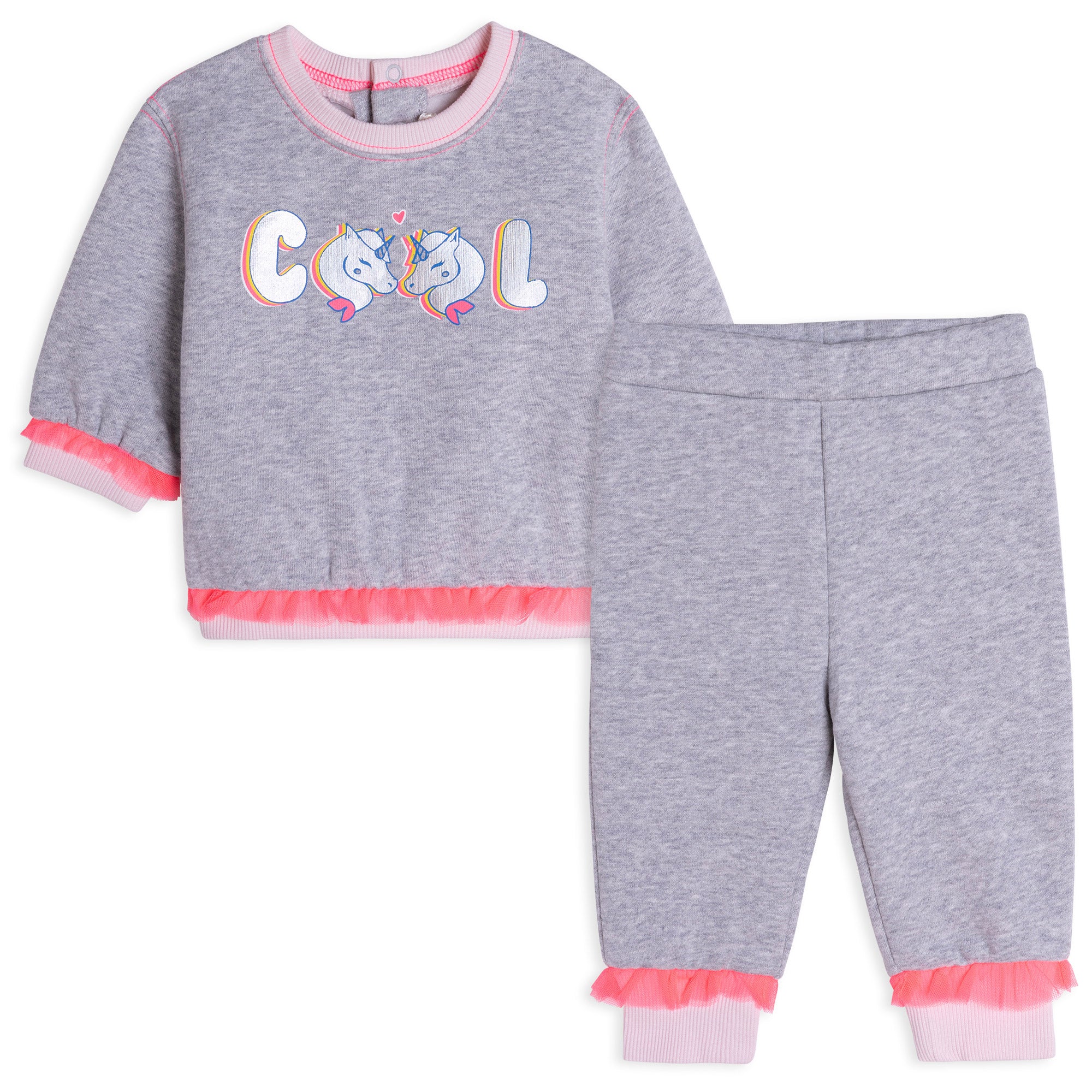 Baby Girls Grey Cotton Set