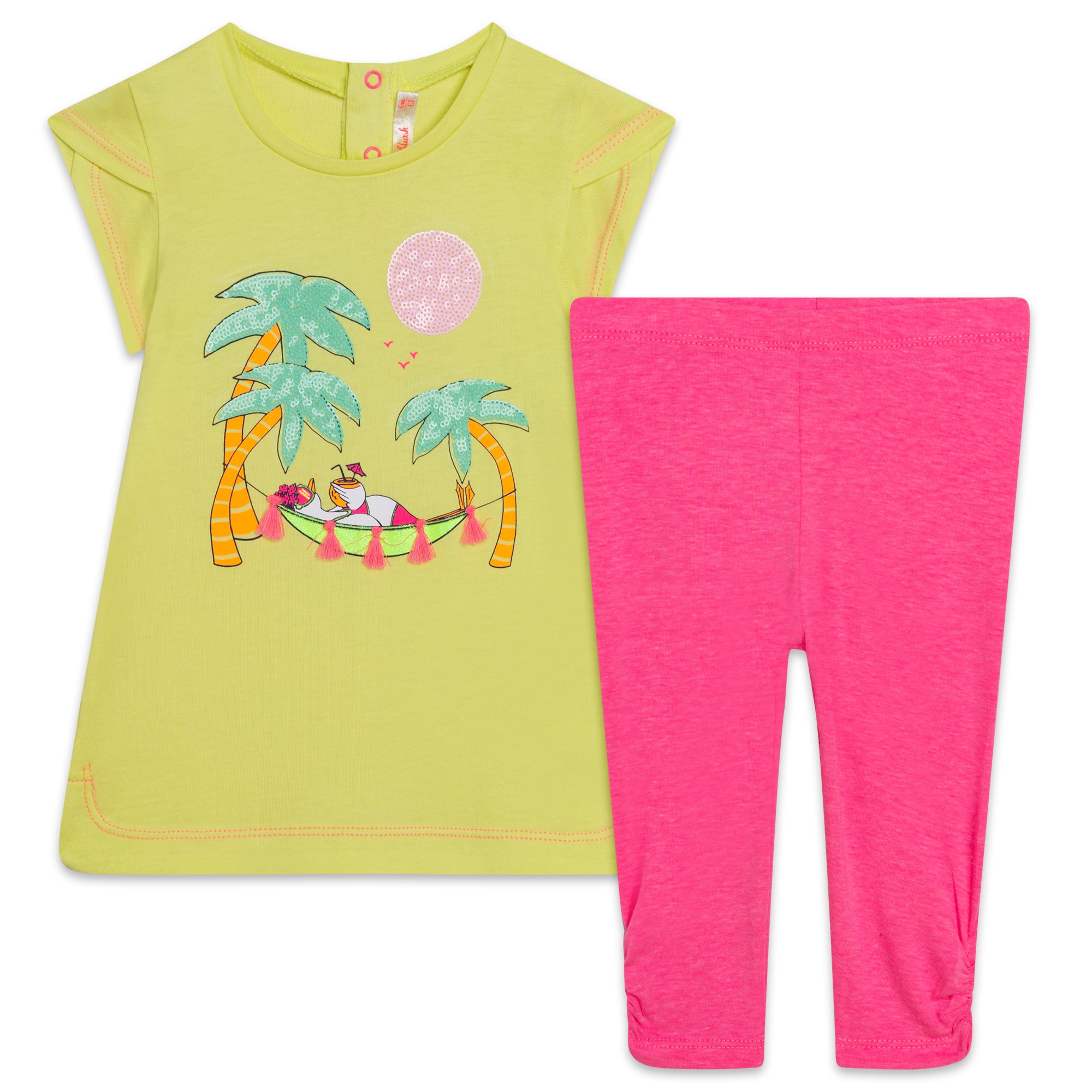Baby Girls Yellow Cotton Set