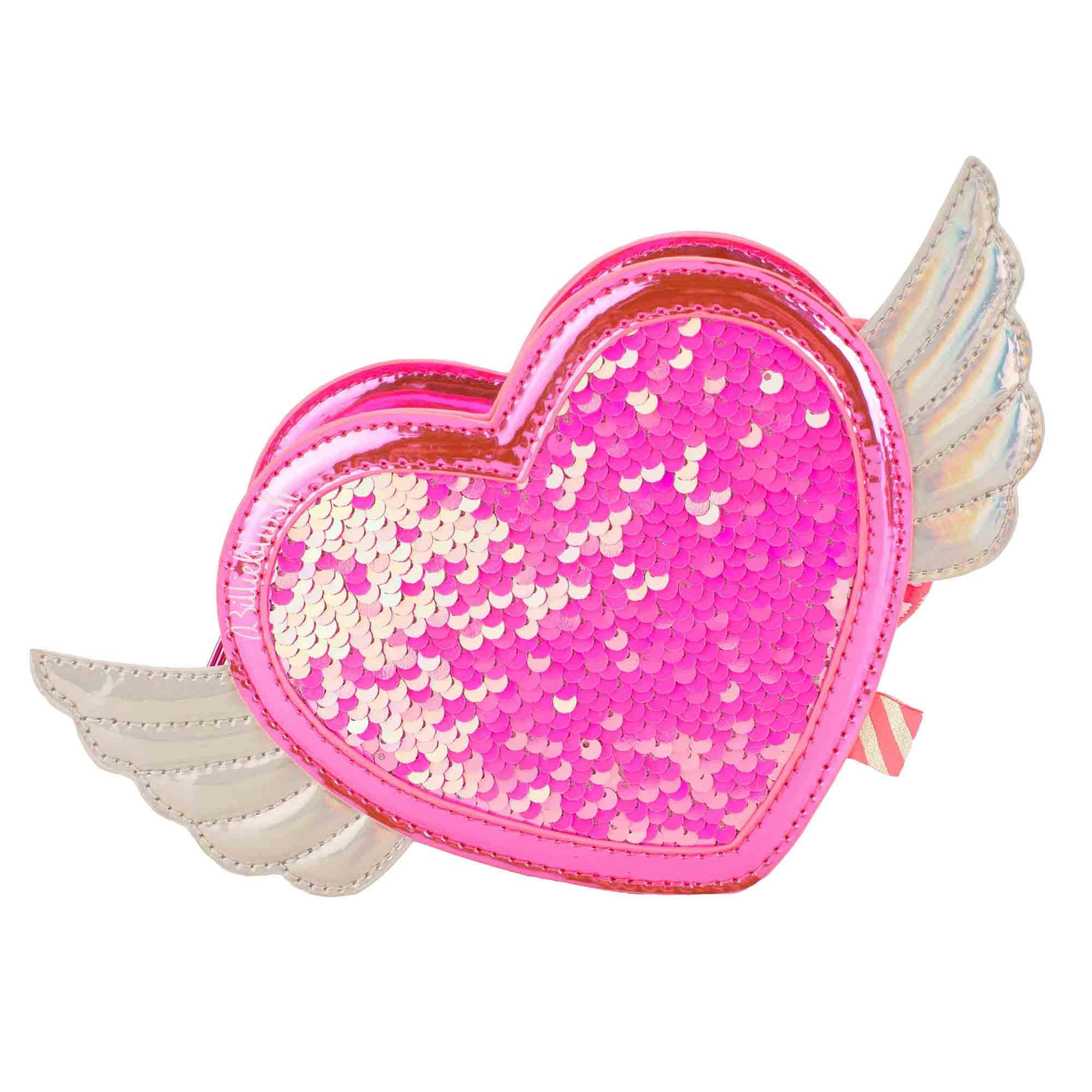 Girls Pink Glitter Angel Bag