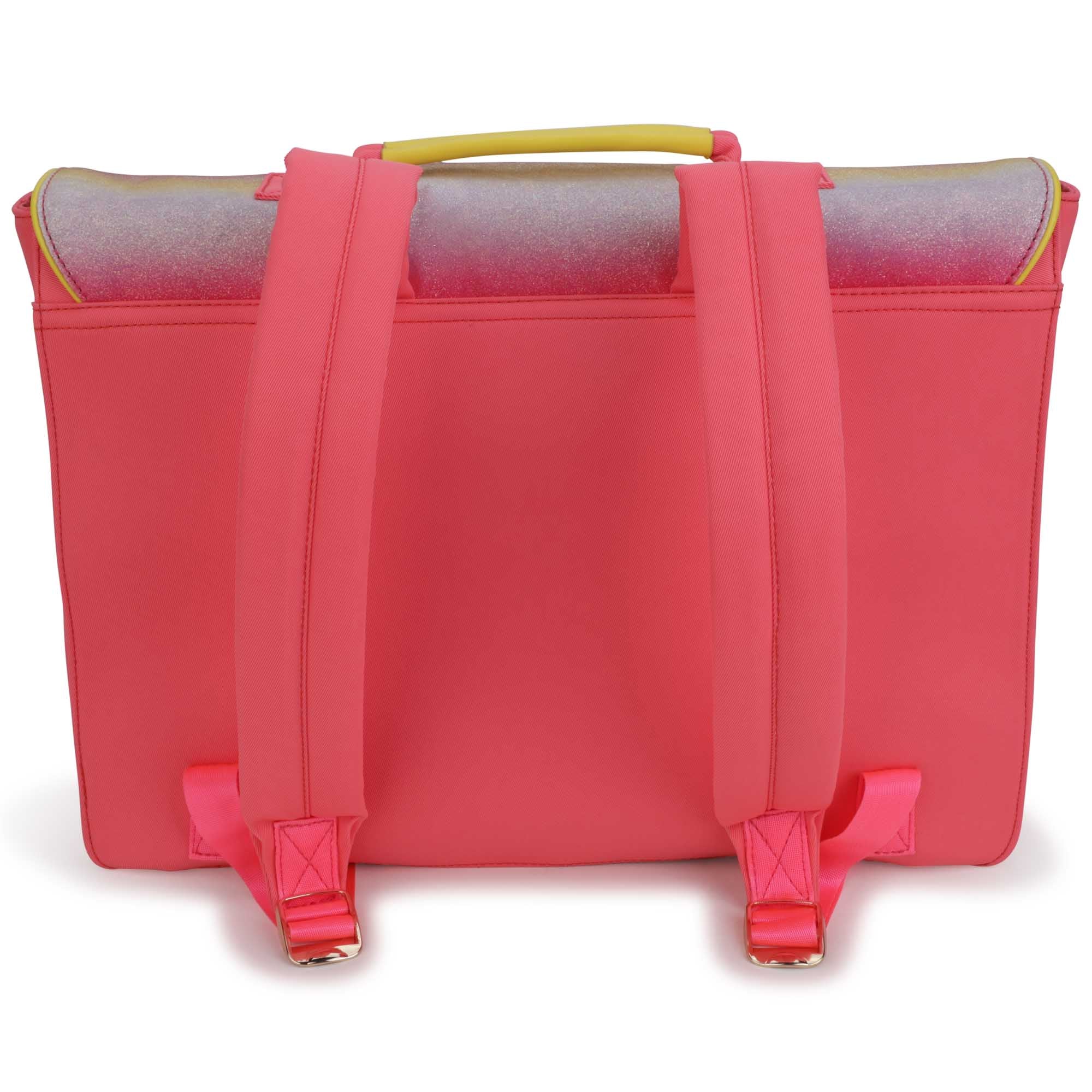 Girls Pink Glitter Backpack