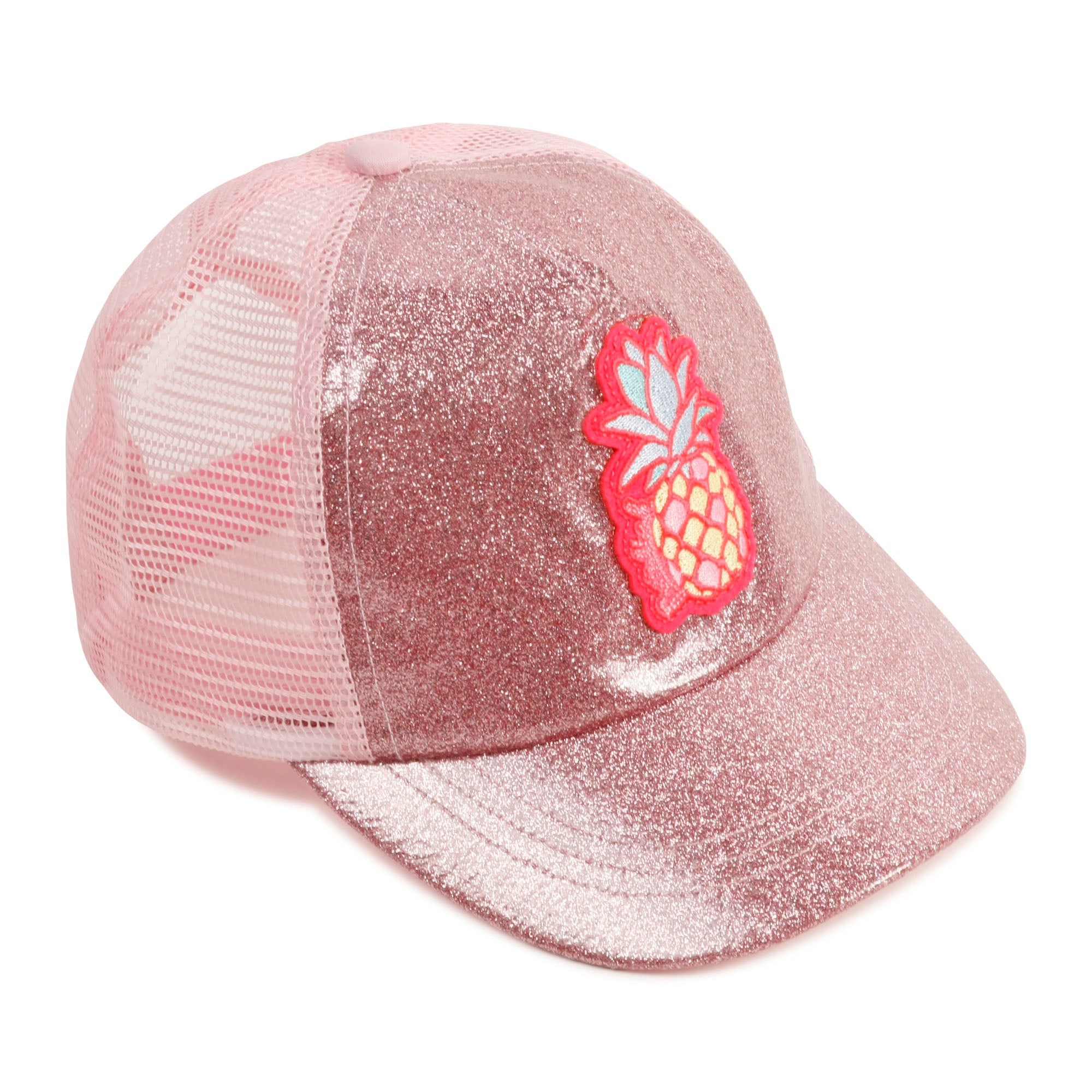 Girls Pink Glitter Cap