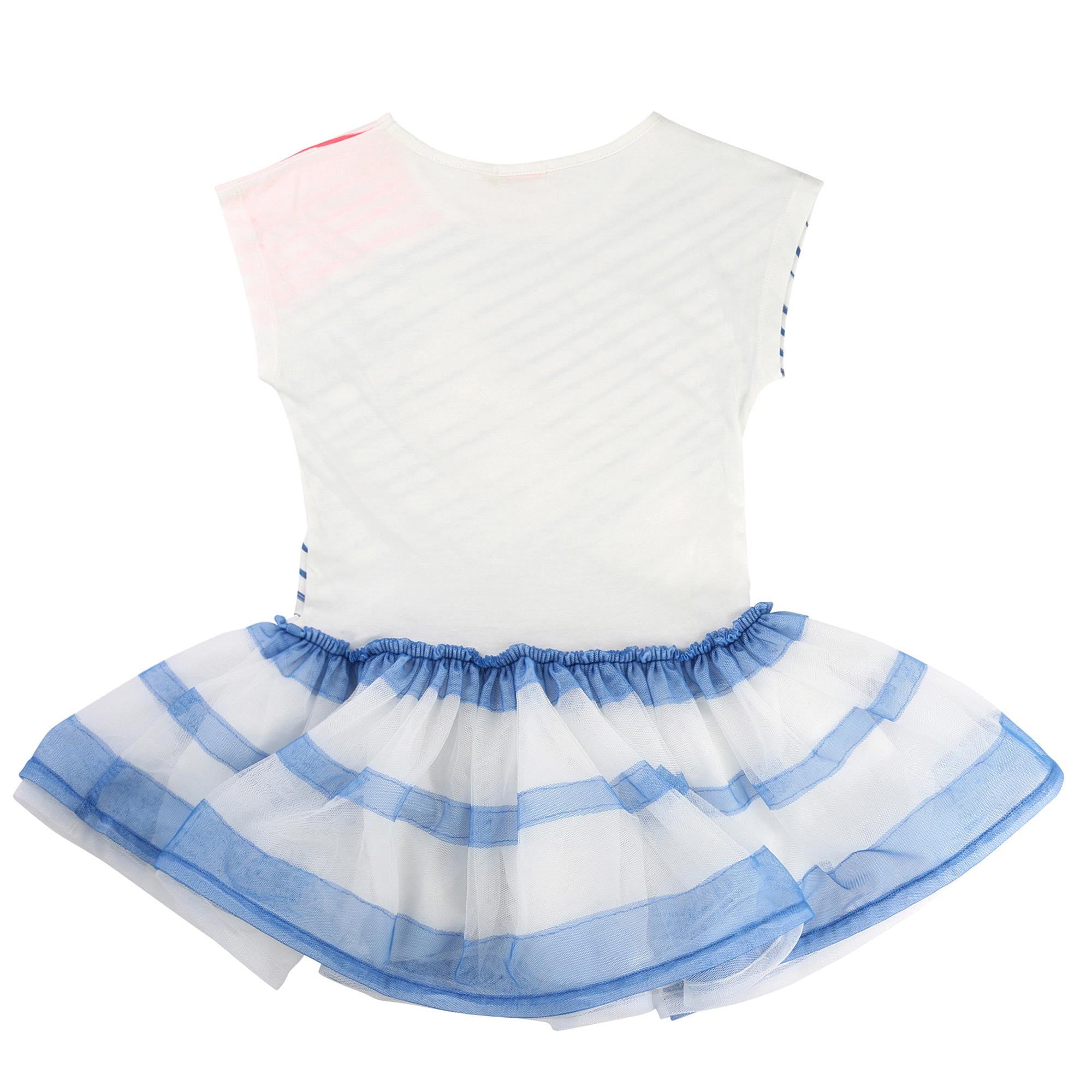 Girls Blue Striped Dress