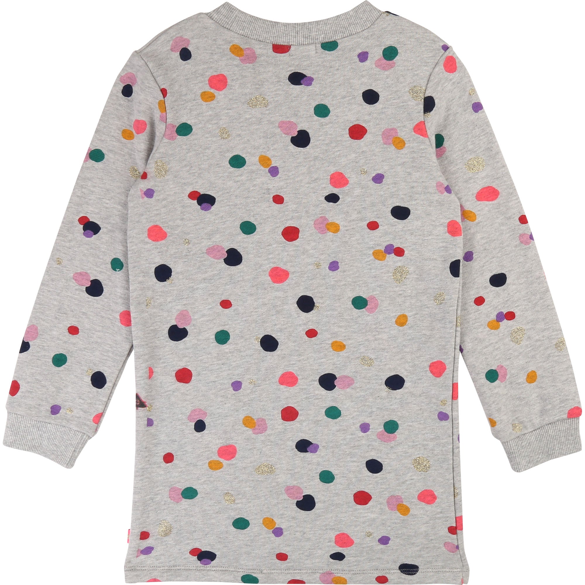 Girls Grey Dots Cotton Dress