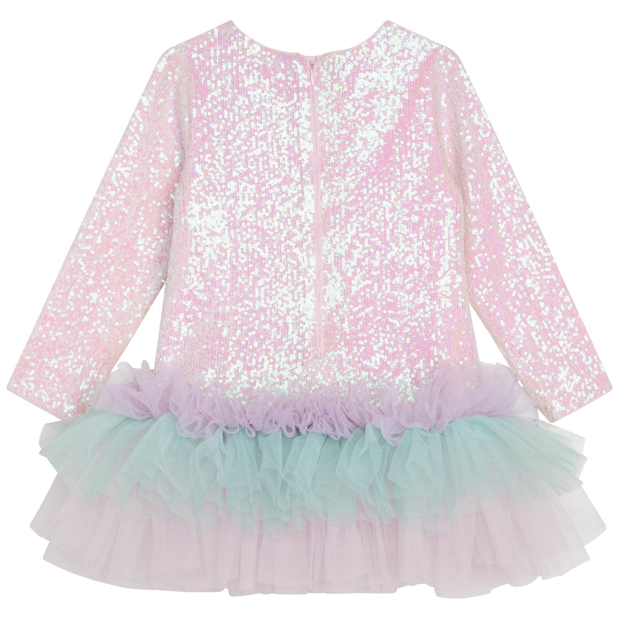 Girls Pink Glitter Dress