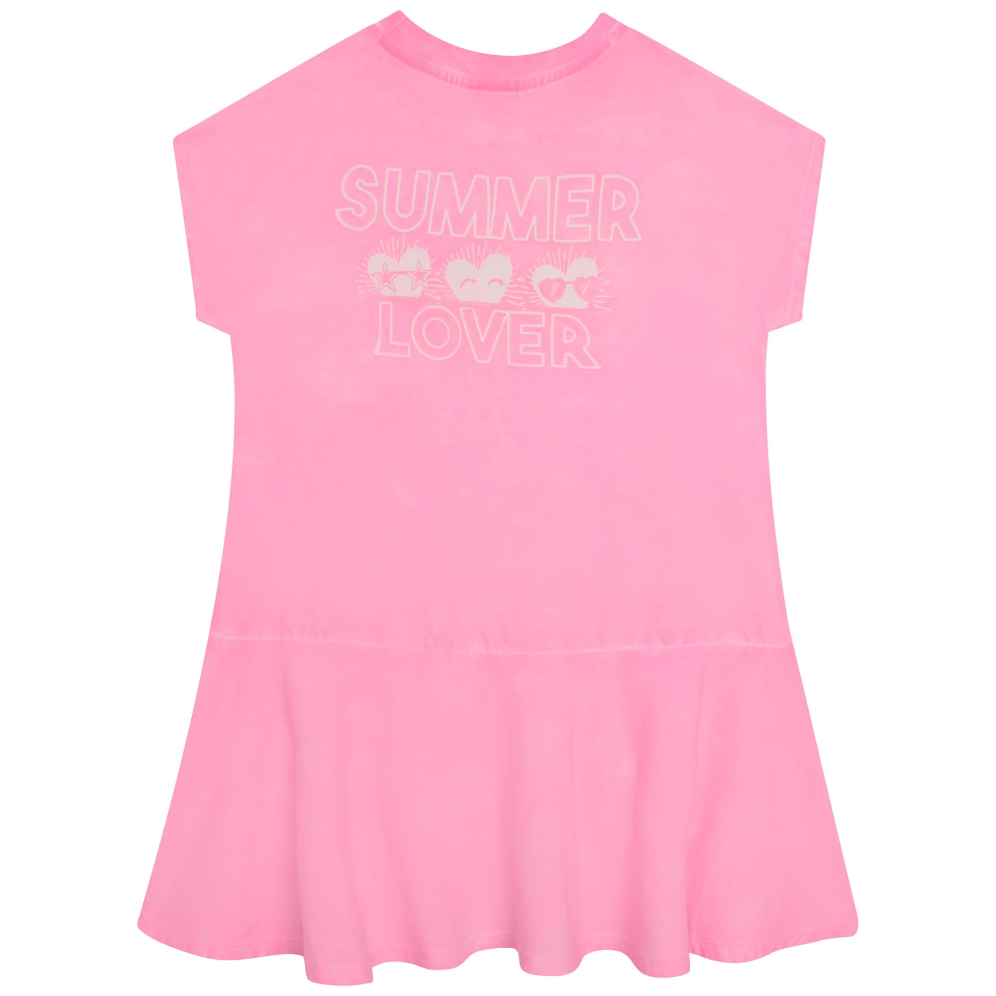 Girls Pink Cotton Dress
