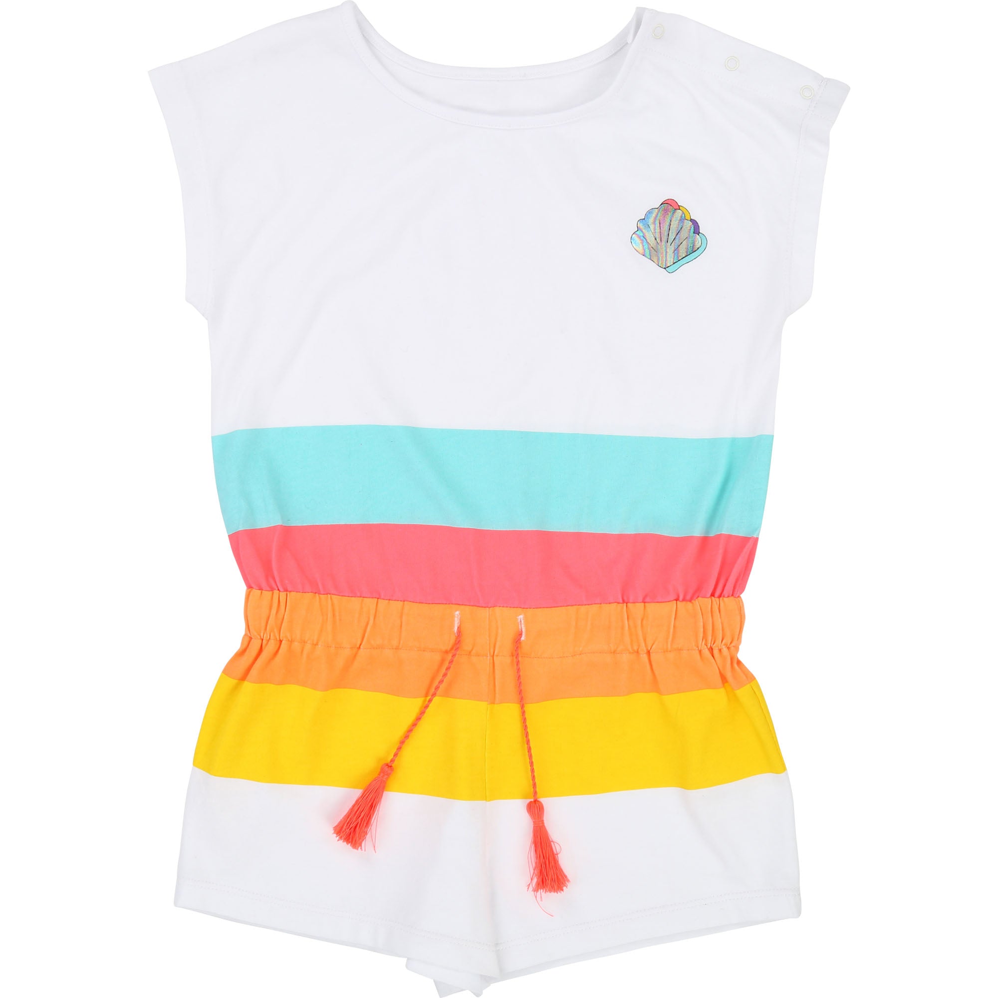 Girls White & Yellow Cotton Sets